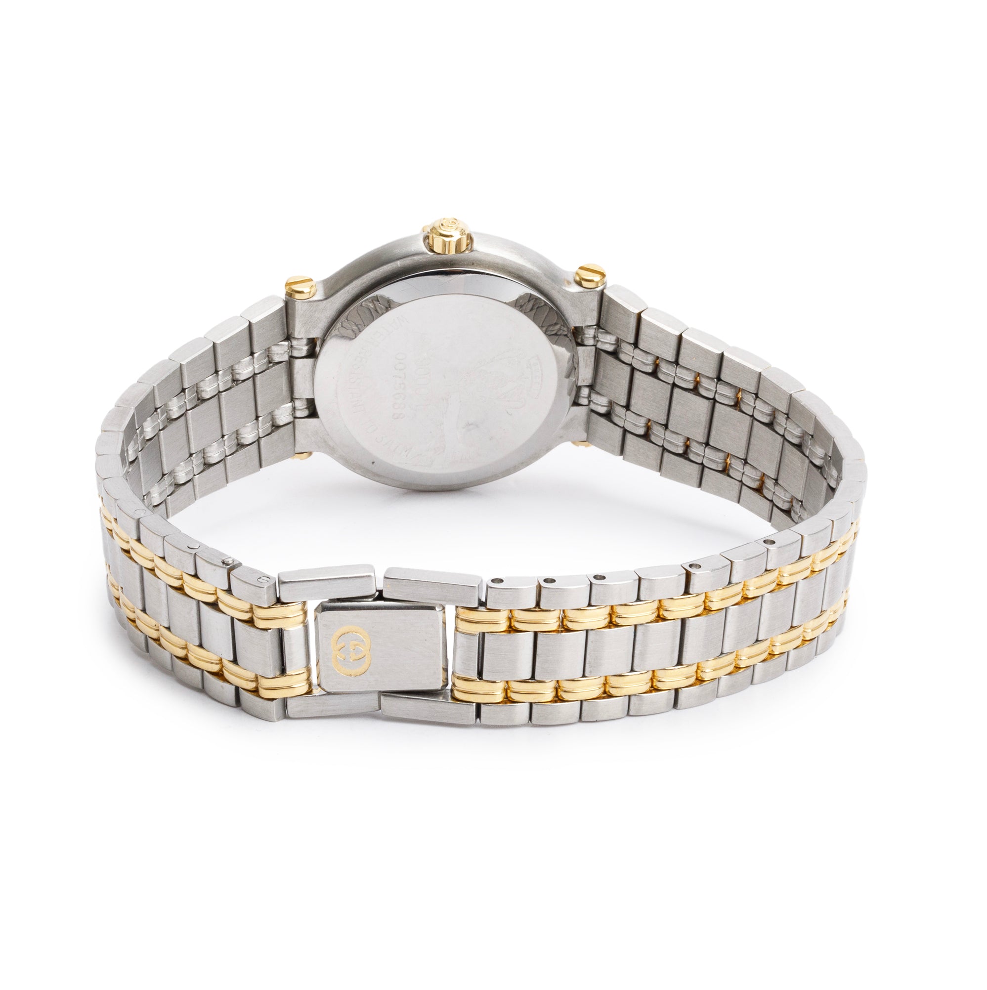 Gucci Vintage Two-Tone Stainless Steel 9000L Series 25 MM Quartz Watch w/ Box & Papers