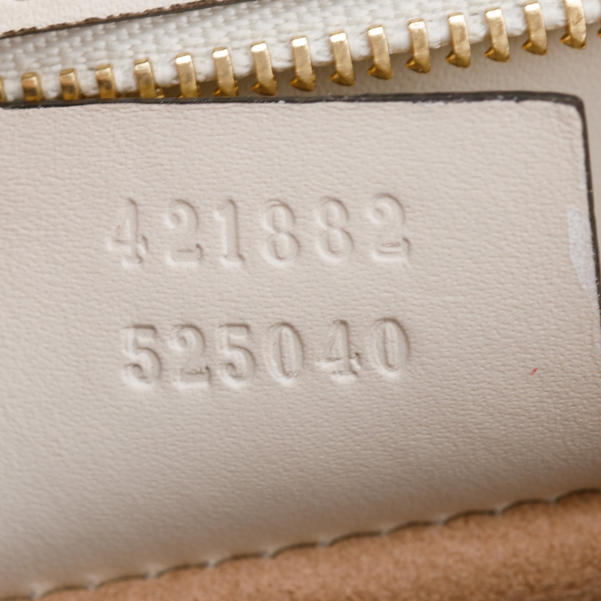 Gucci White Calfskin Leather Small Sylvie Handle Bag w/ Strap