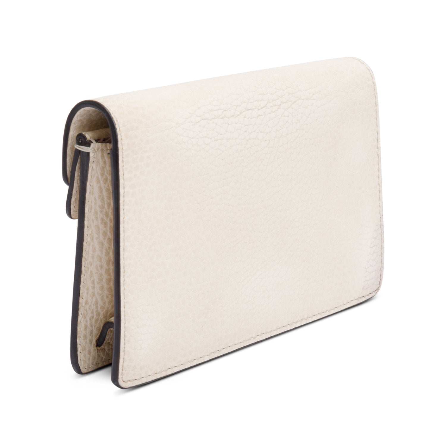 Gucci White Calfskin Leather Super Mini Dionysus Bag