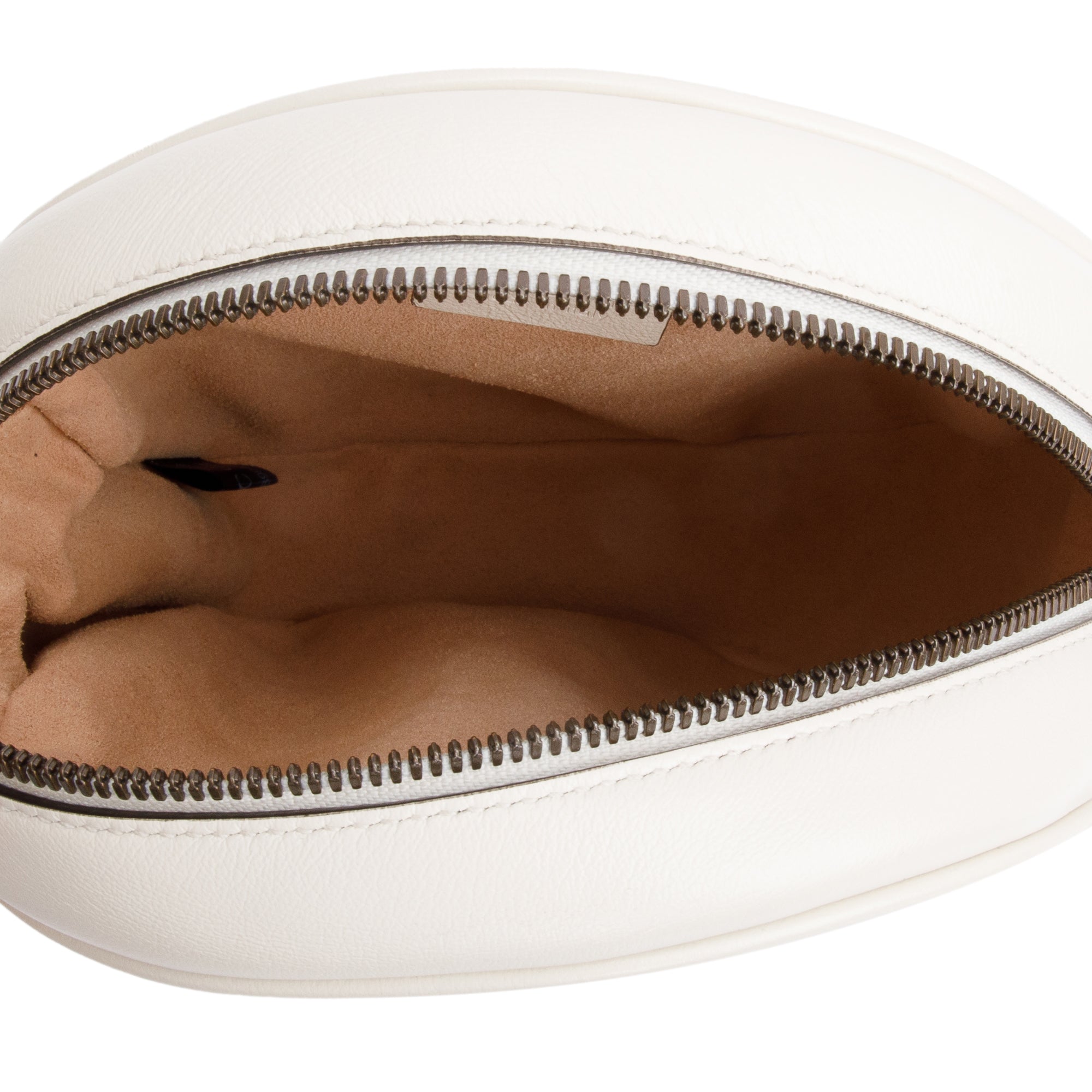 Gucci White GG Marmont Matelasse Leather Mini Round Shoulder Bag