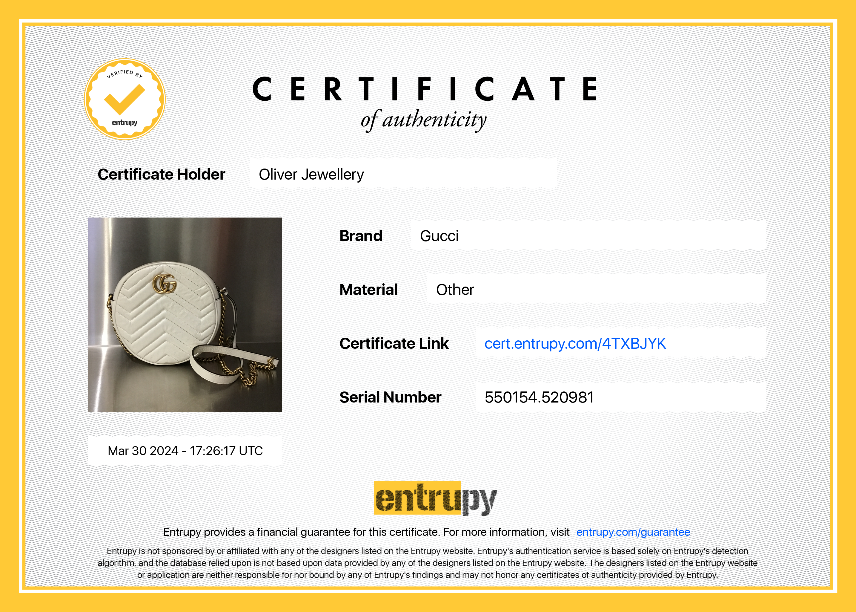 Gucci White GG Marmont Matelasse Leather Mini Round Shoulder Bag