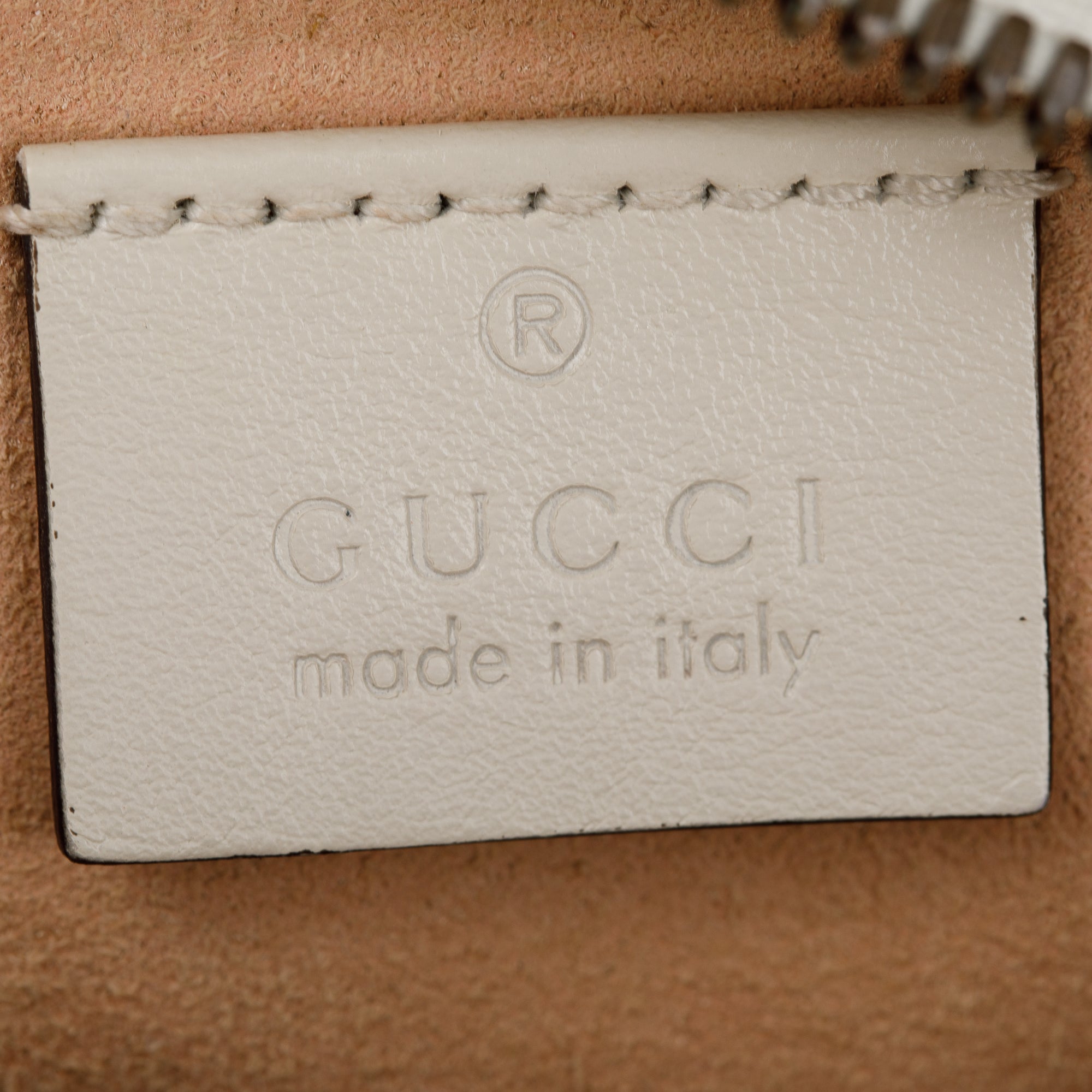 Gucci White GG Marmont Matelasse Leather Mini Round Shoulder Bag