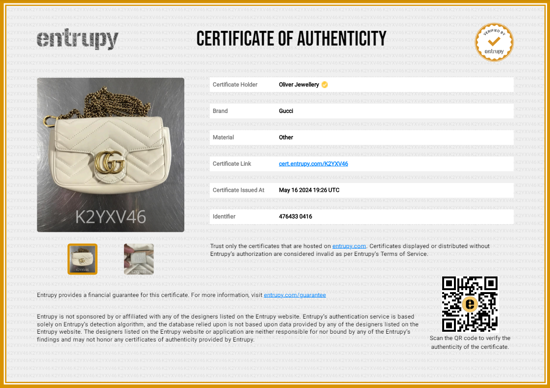 Gucci White GG Marmont Matelasse Leather Super Mini Bag