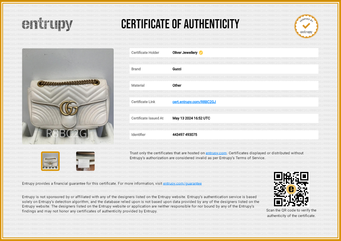 Gucci White GG Marmont Matelasse Small Shoulder Bag