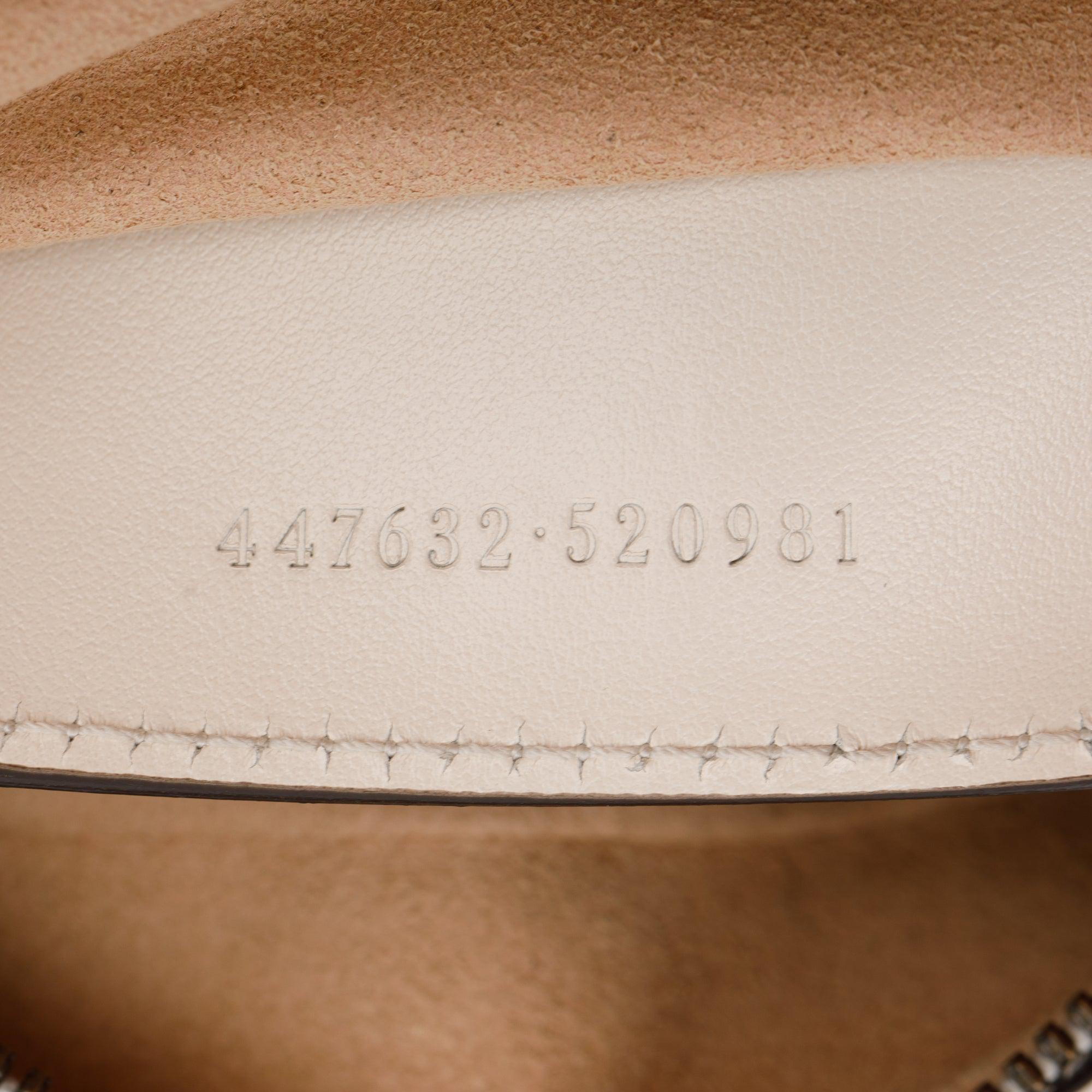 Gucci White GG Marmont Matelasse Small Shoulder Bag