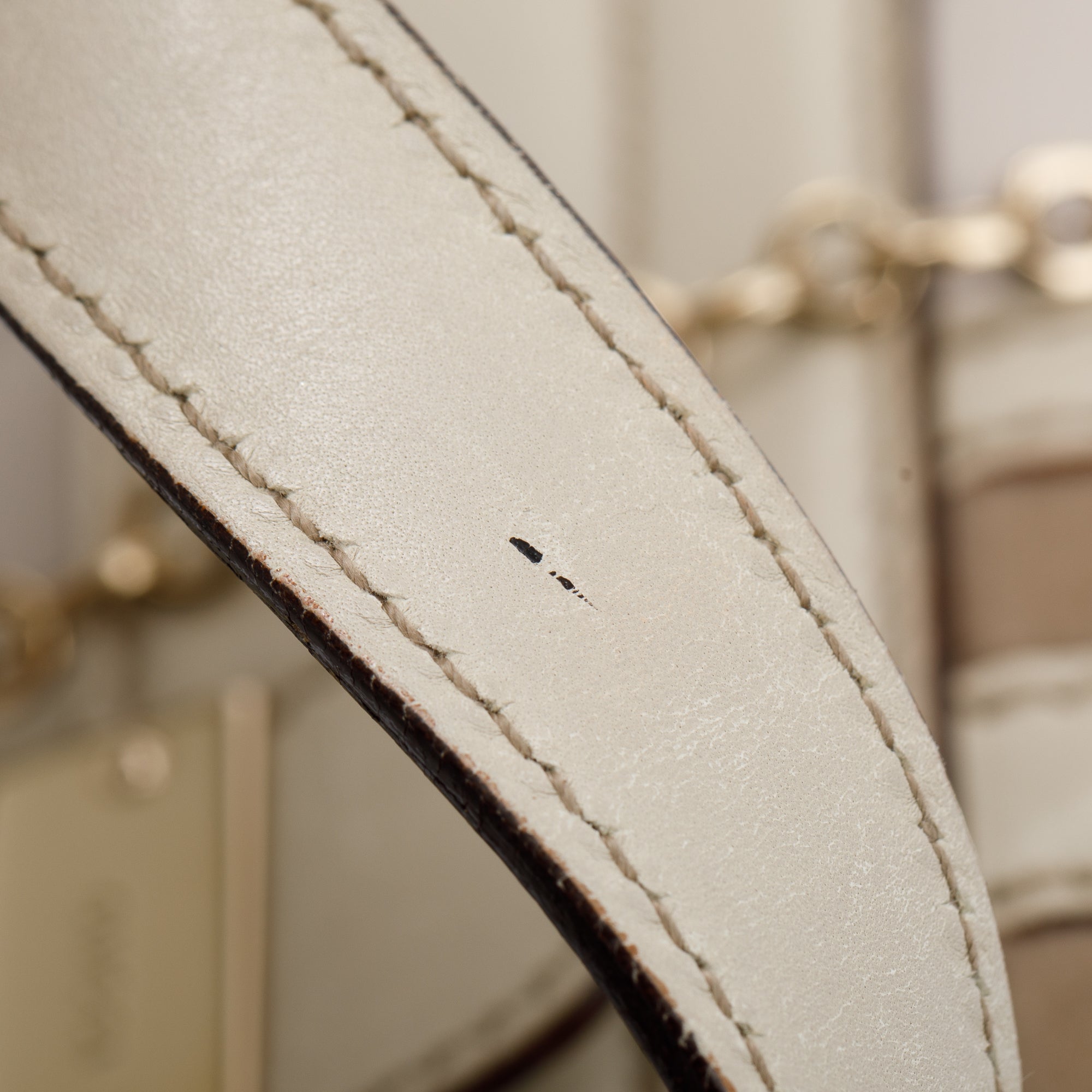 Gucci White GG Signature Leather Treasure Boston Bag