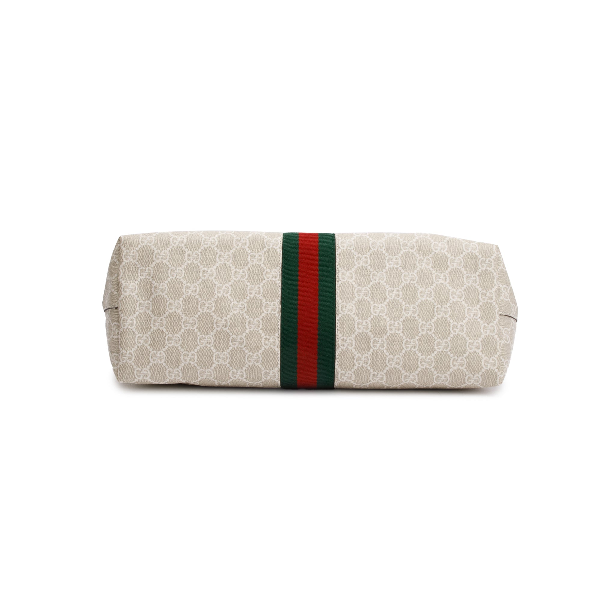 Gucci White GG Supreme Web Ophidia GG Medium Tote