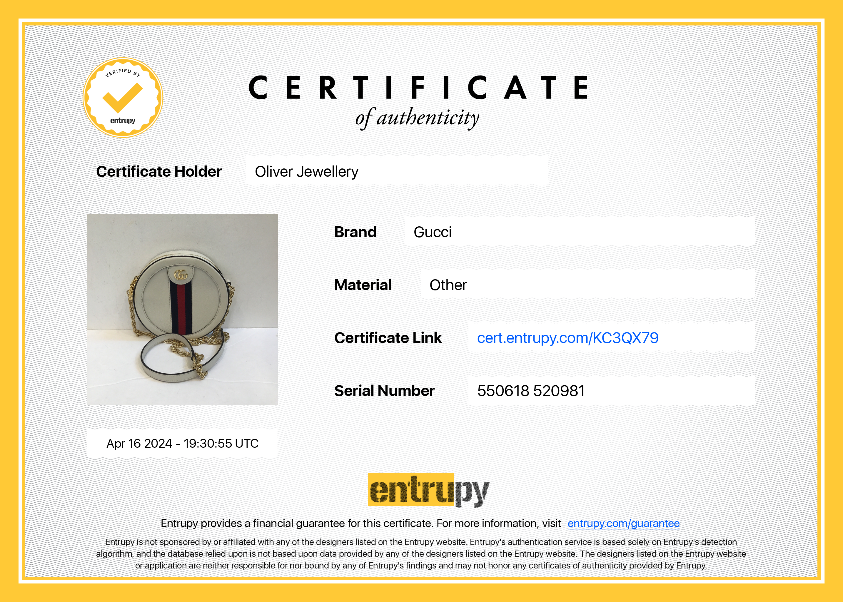 Gucci White Leather Web Ophidia Mini Round Shoulder Bag