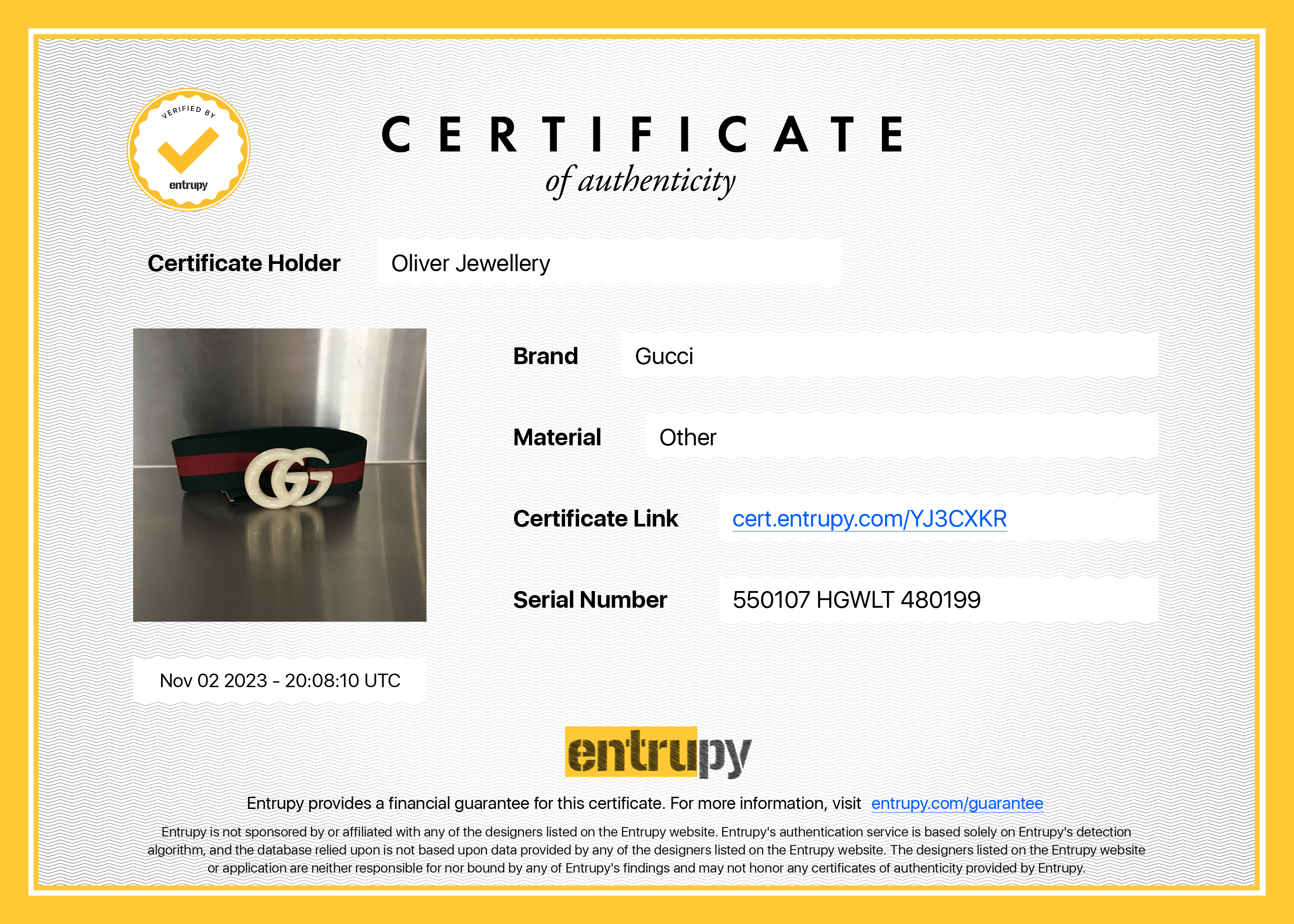 Gucci Wide Elastic Web Belt with GG Buckle