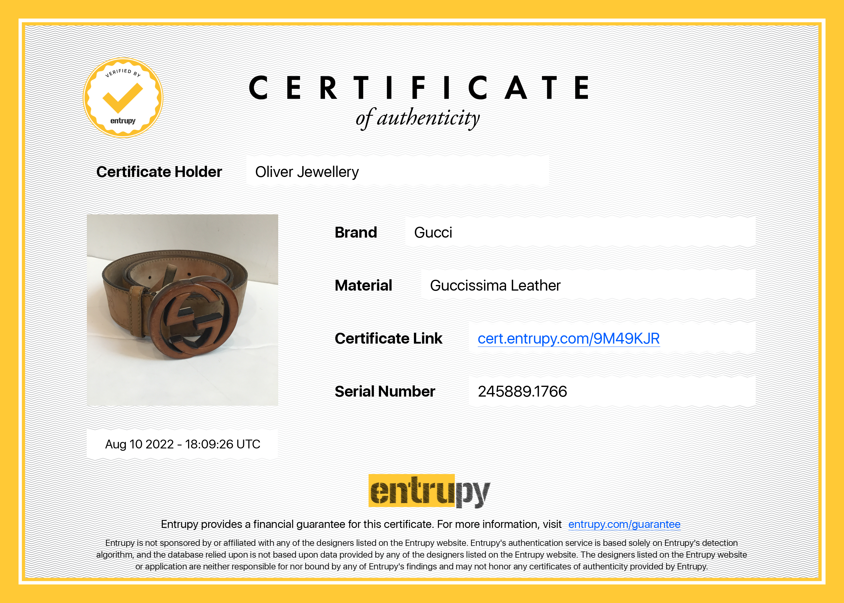 Gucci Wooden Interlocking GG Leather Belt