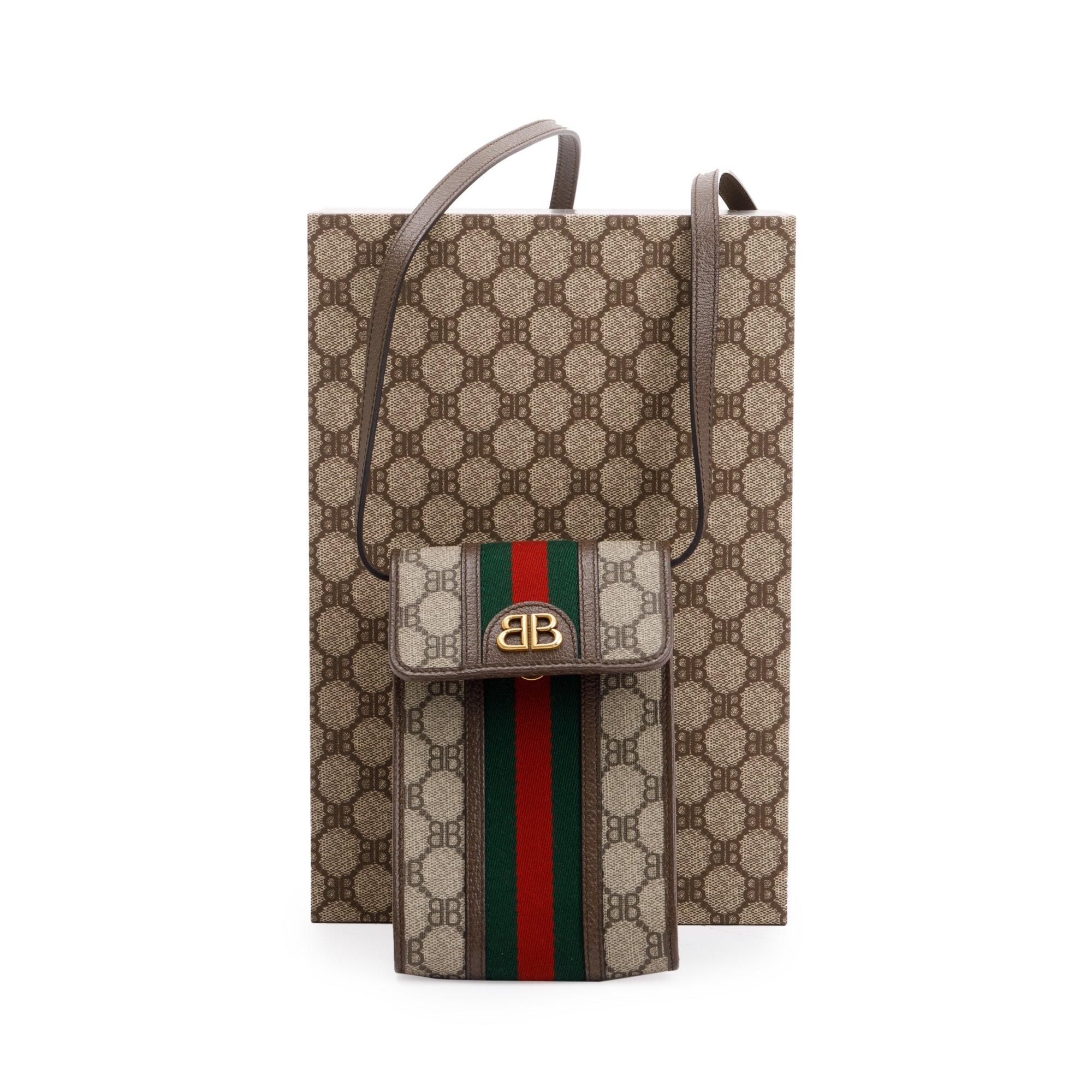 Gucci X Balenciaga 2022 The Hacker Project Phone Crossbody Bag w/ Box & Receipt