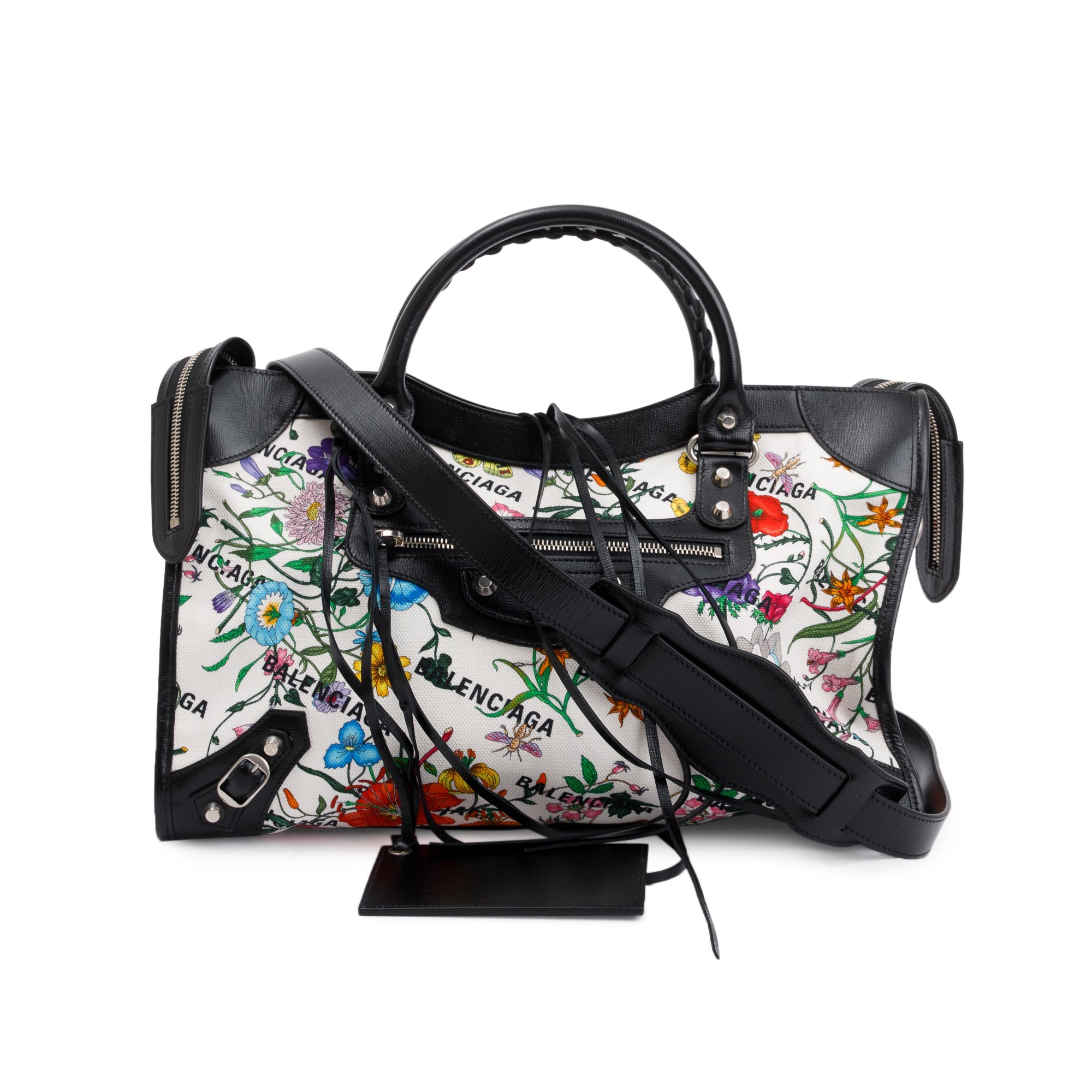 Gucci X Balenciaga The Hacker Project Flora Medium Neo Classic Bag