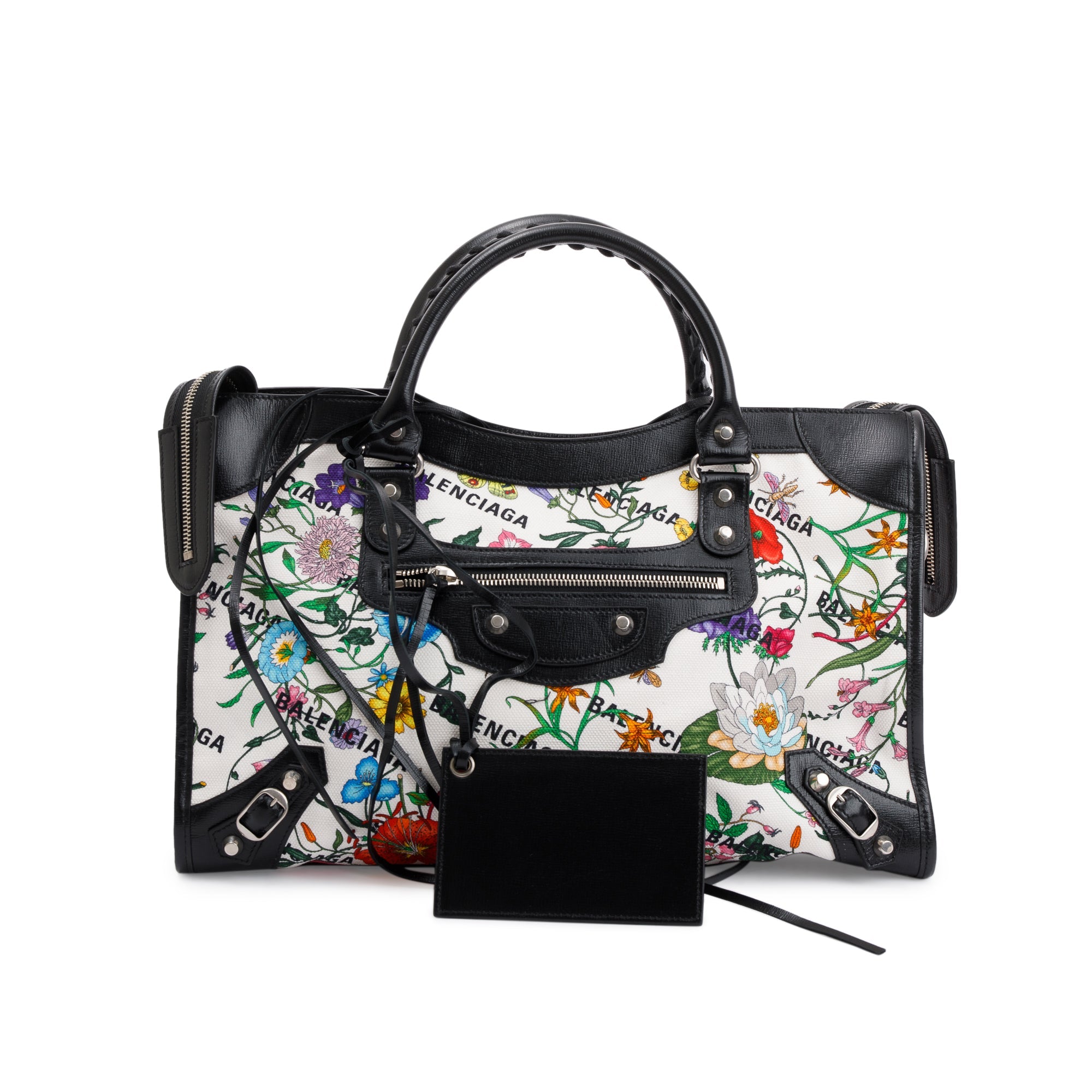 Gucci X Balenciaga The Hacker Project Flora Medium Neo Classic Bag