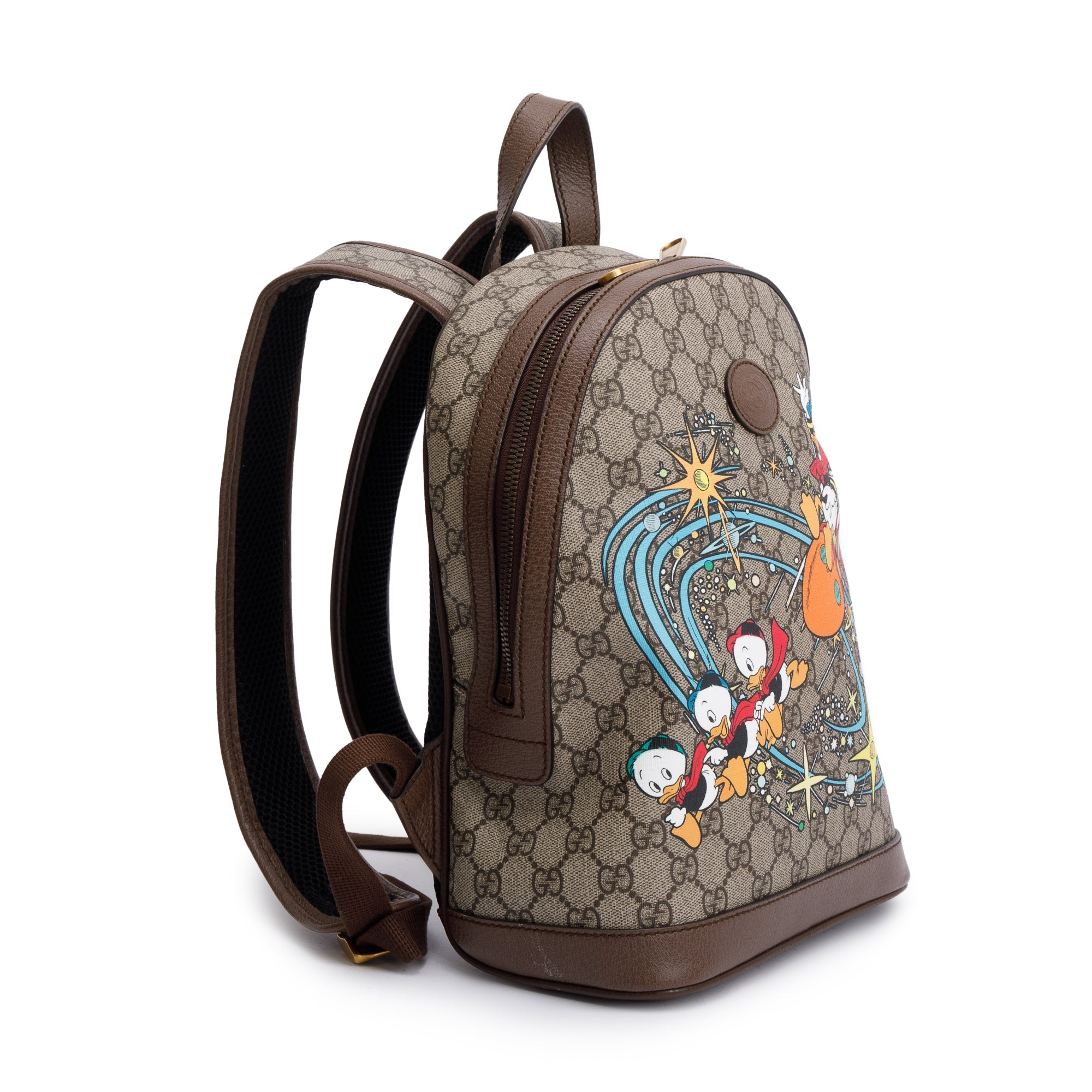 Gucci X Disney Donal Duck GG Supreme Small Backpack