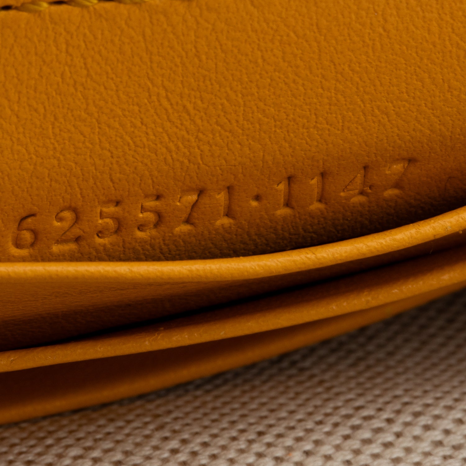 Gucci Yellow GG Tennis Embossed Leather Mini Flap Crossbody Bag