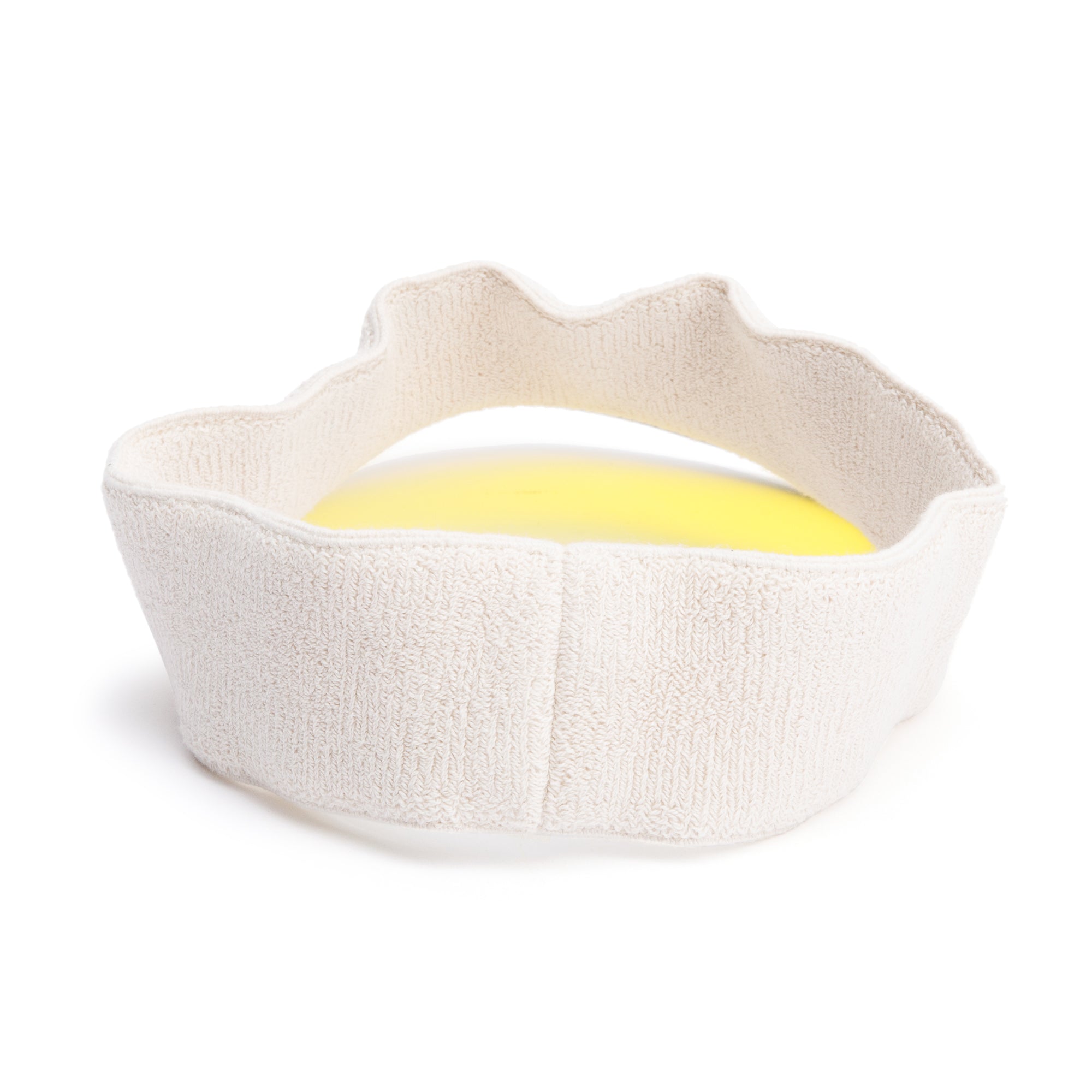 Gucci Yellow Vinyl Logo Visor, Size M 58 w/ Box