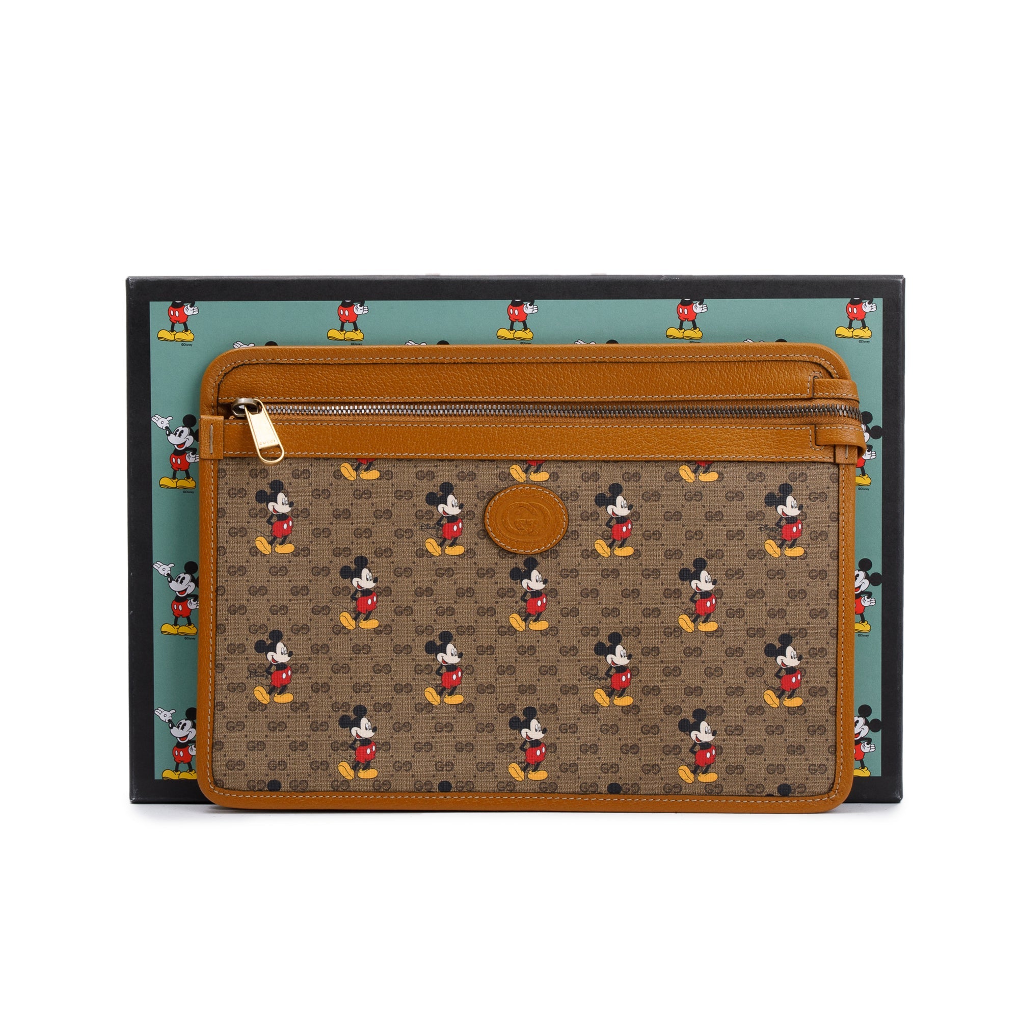 Gucci x Disney GG Supreme Mickey Mouse Pouch w/ Box