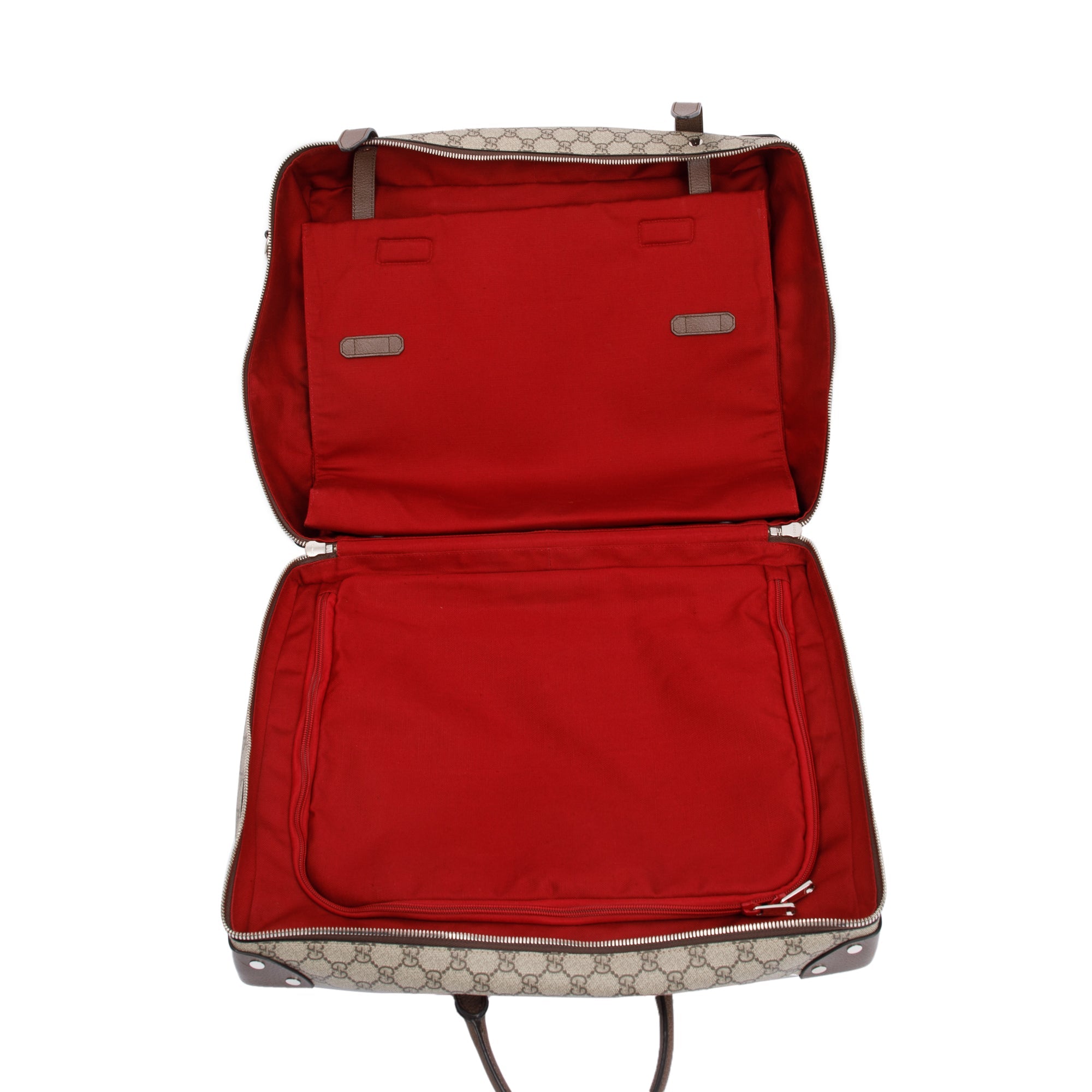 Gucci x Globe Trotter GG Supreme Briefcase w/ Strap