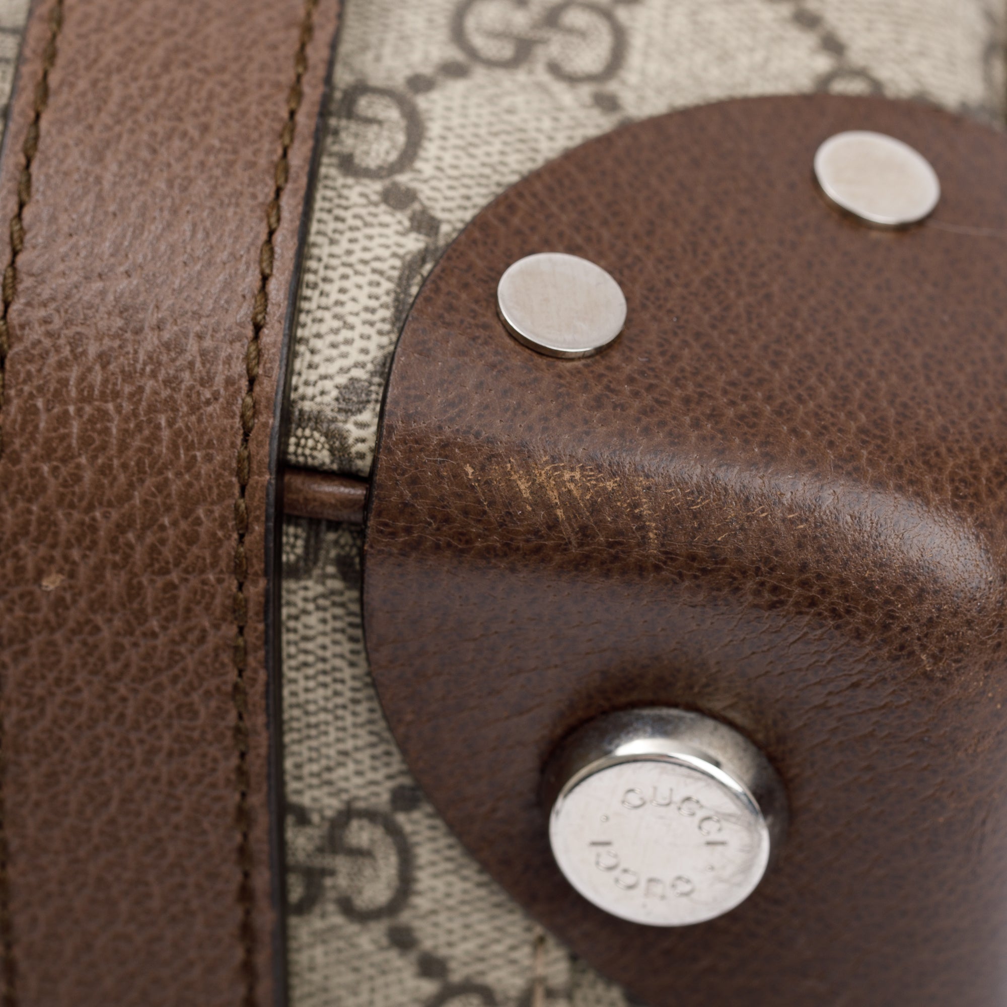 Gucci x Globe Trotter GG Supreme Briefcase w/ Strap