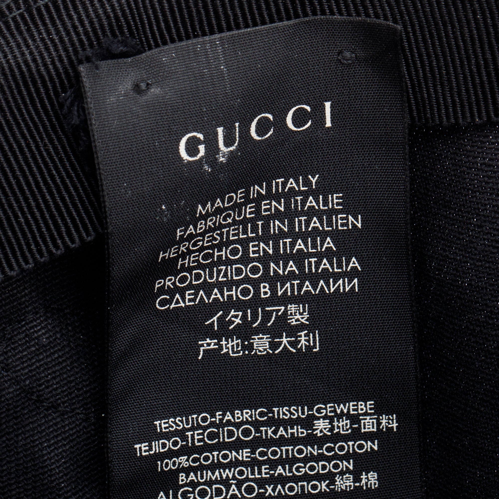 Gucci x MLB Black Canvas NY Yankees Baseball Hat, Size S 57 w/ Box