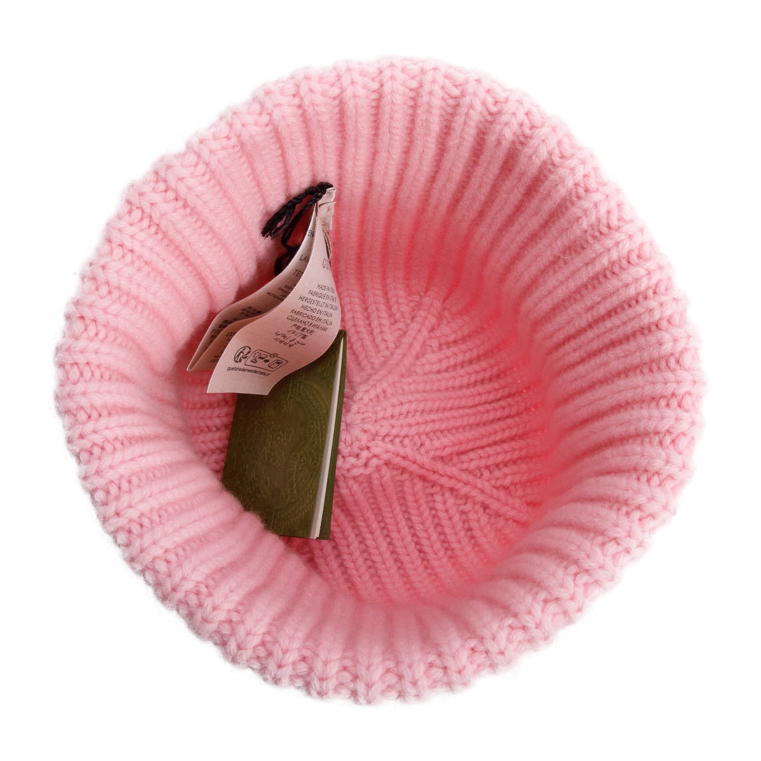 Gucci Pink Wool Cashmere Hat with Double G, Size M 57 w/ Box & Receipt