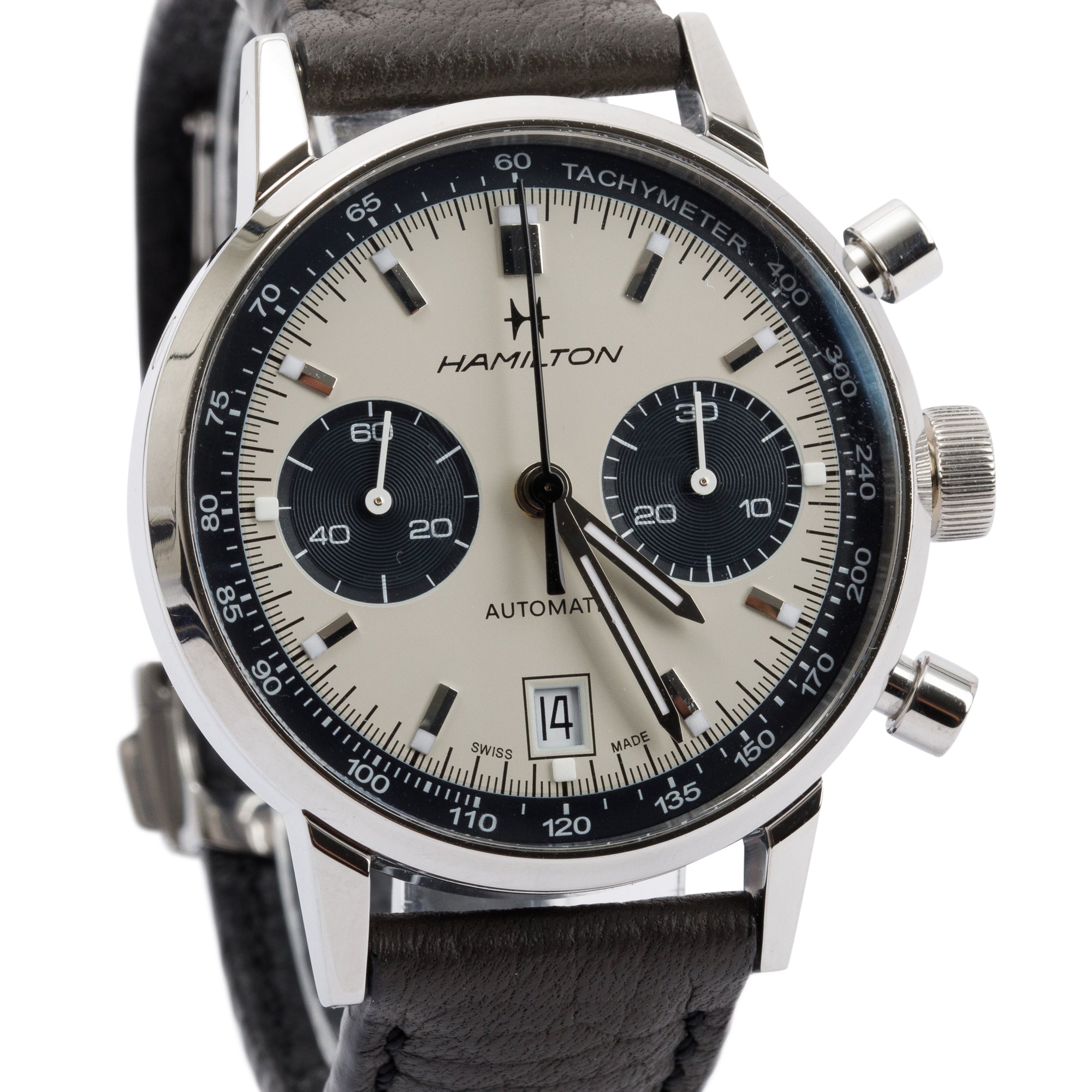 Hamilton 2023 Stainless Steel Classic Intra-Matic Automatic Chronograph 40 MM Watch w/ Box & Papers