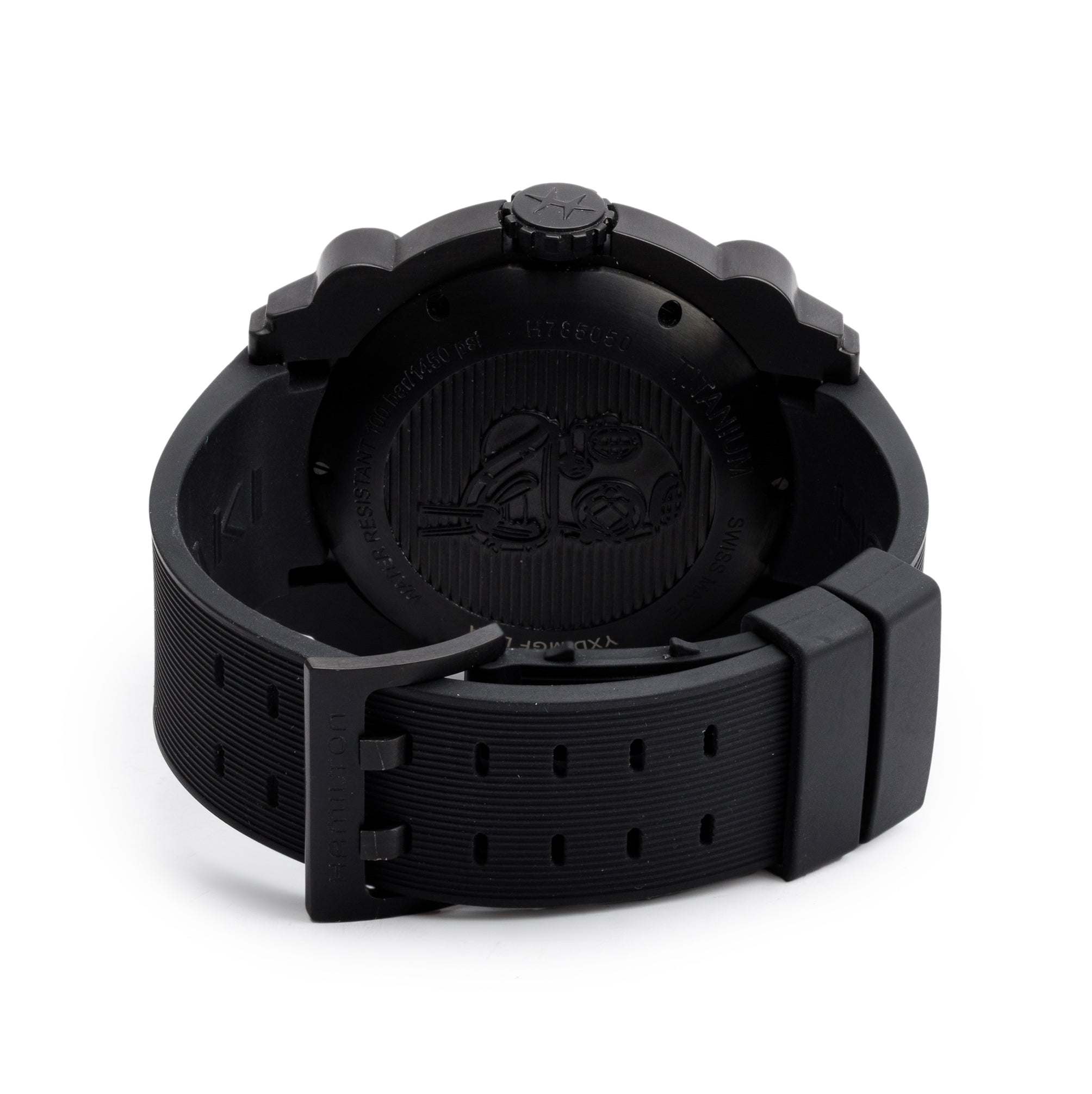 Hamilton Black PVD Titanium Khaki Navy Belowzero 46 MM Automatic Watch w/ Box & Papers