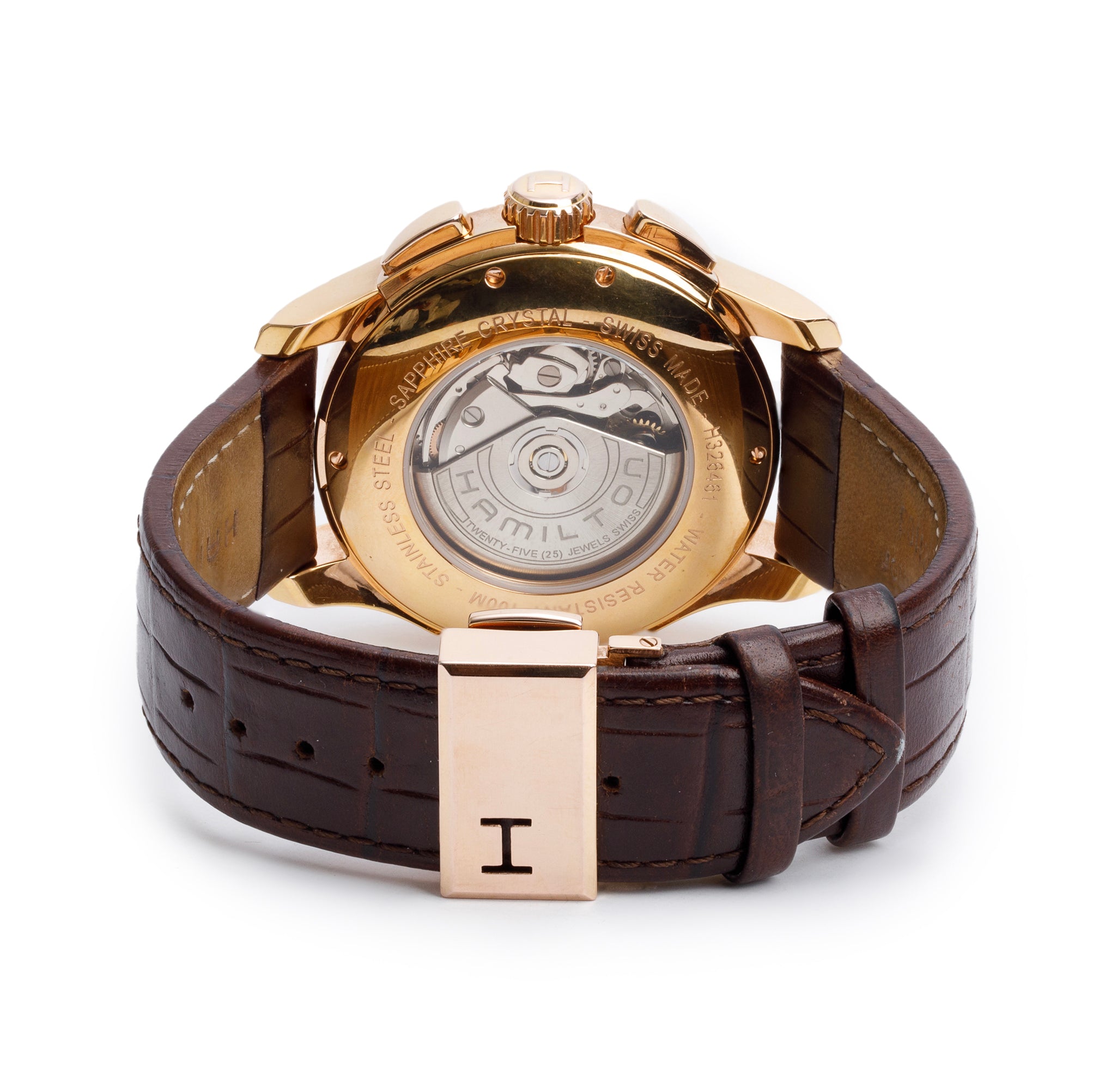 Hamilton Gold-Plated Stainless Steel Jazzmaster 42 MM Automatic Chronograph Watch