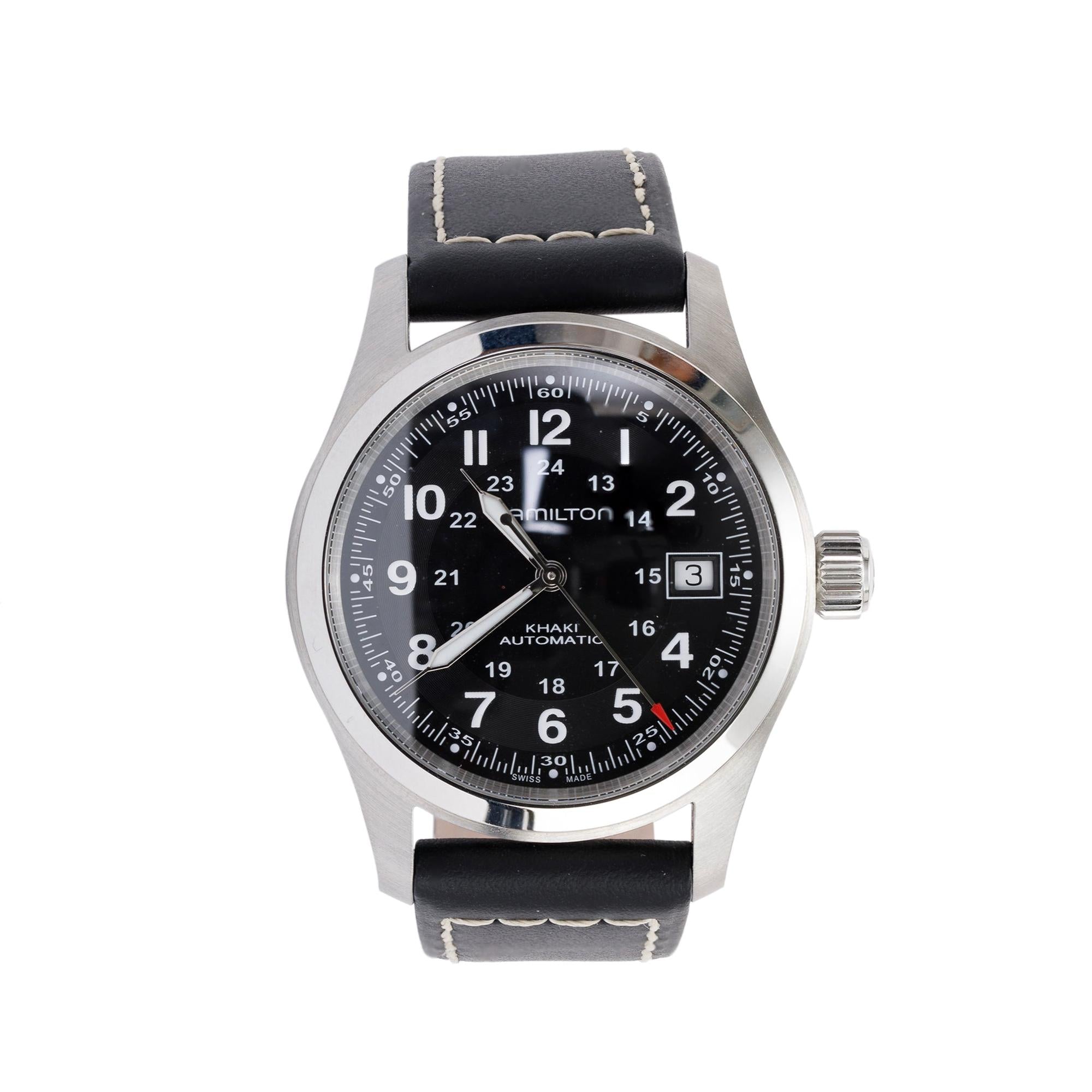 Hamilton Khaki Field 38 MM Automatic Watch w/ Box & Papers