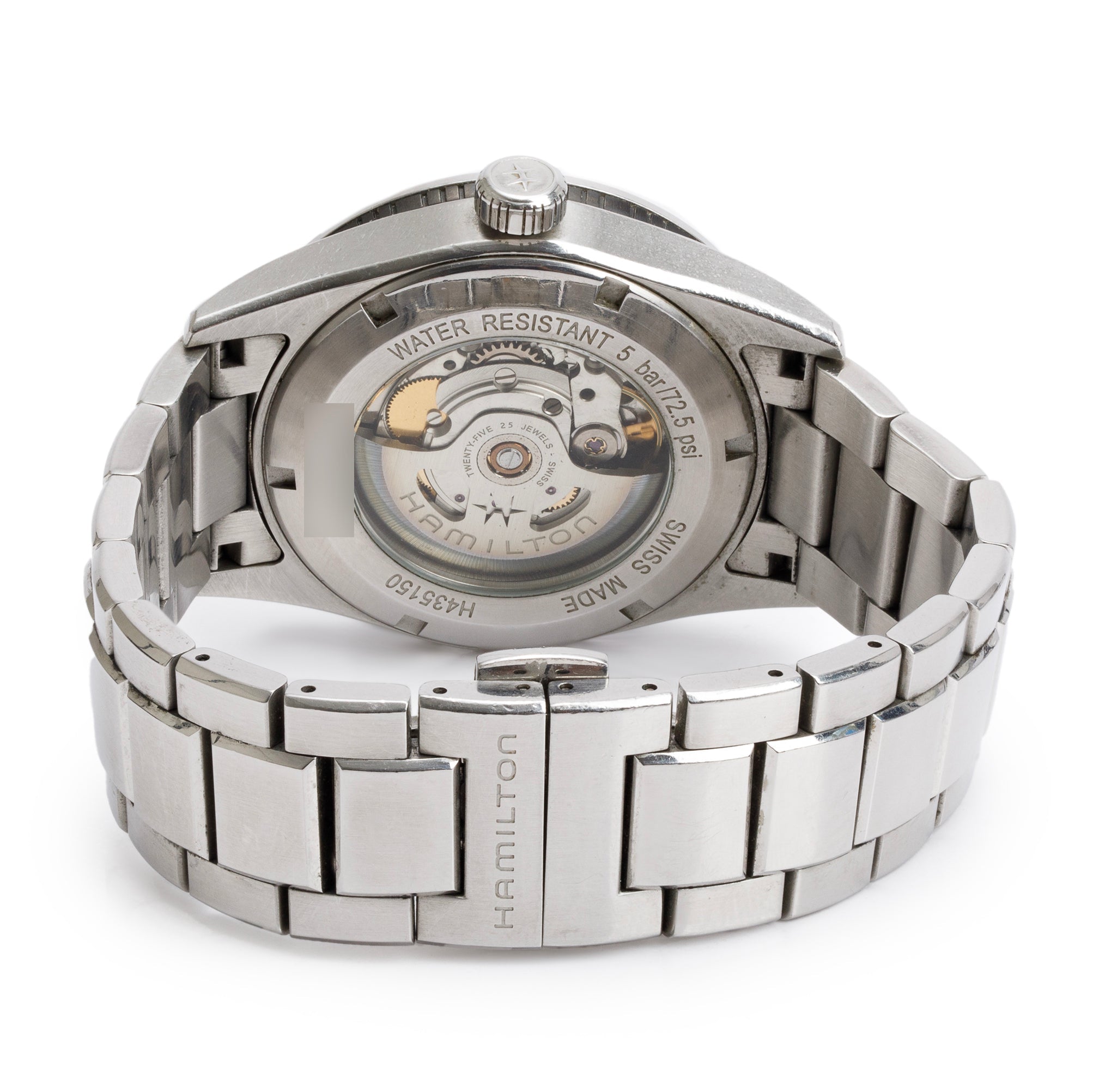 Hamilton Stainless Steel Broadway 42 MM Automatic Watch w/ Box & Papers