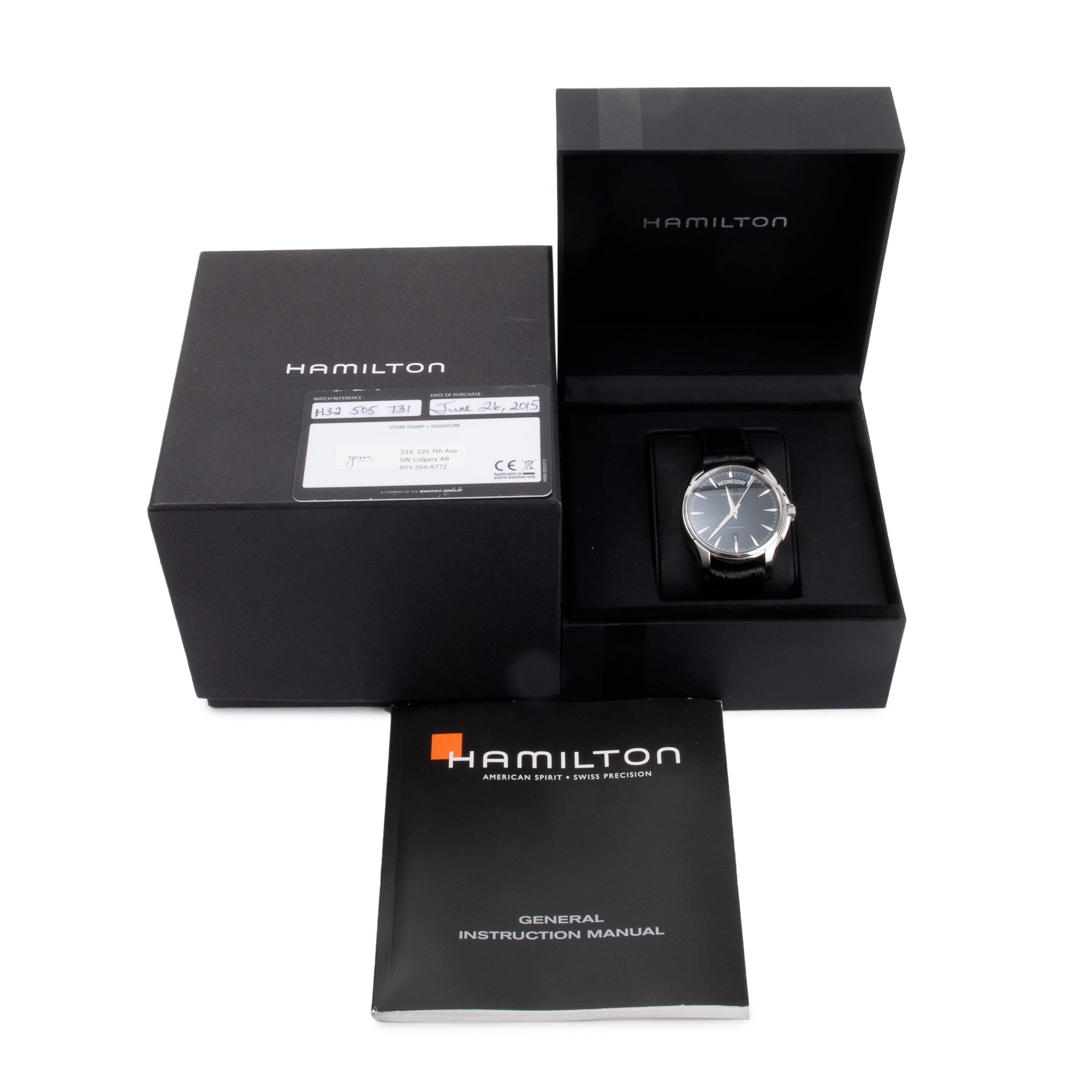 Hamilton Stainless Steel Jazzmaster Day Date 41 MM Automatic Watch w/ Box & Papers