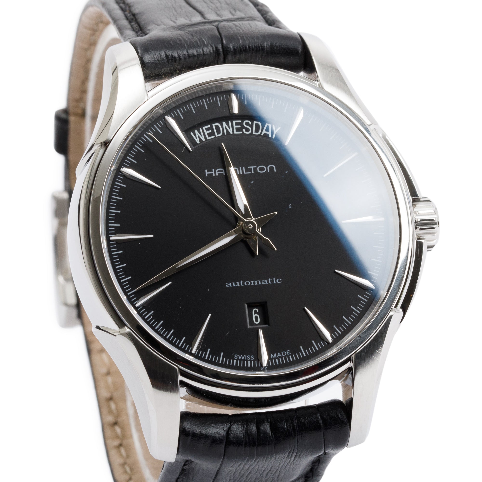 Hamilton Stainless Steel Jazzmaster Day Date 41 MM Automatic Watch w/ Box & Papers