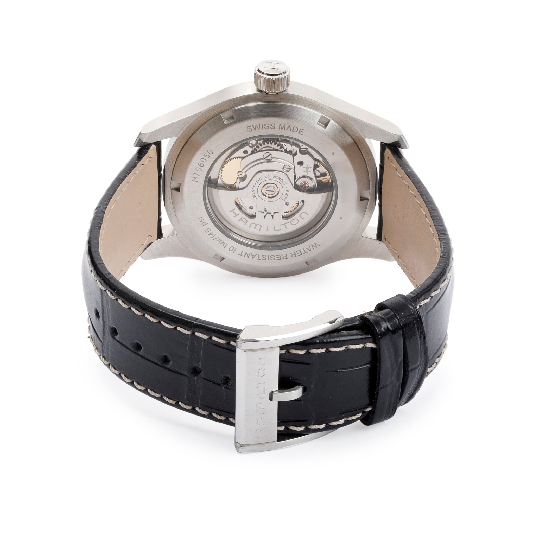 Hamilton Stainless Steel Khaki Field 42 MM Automatic Watch w/ Box & Papers