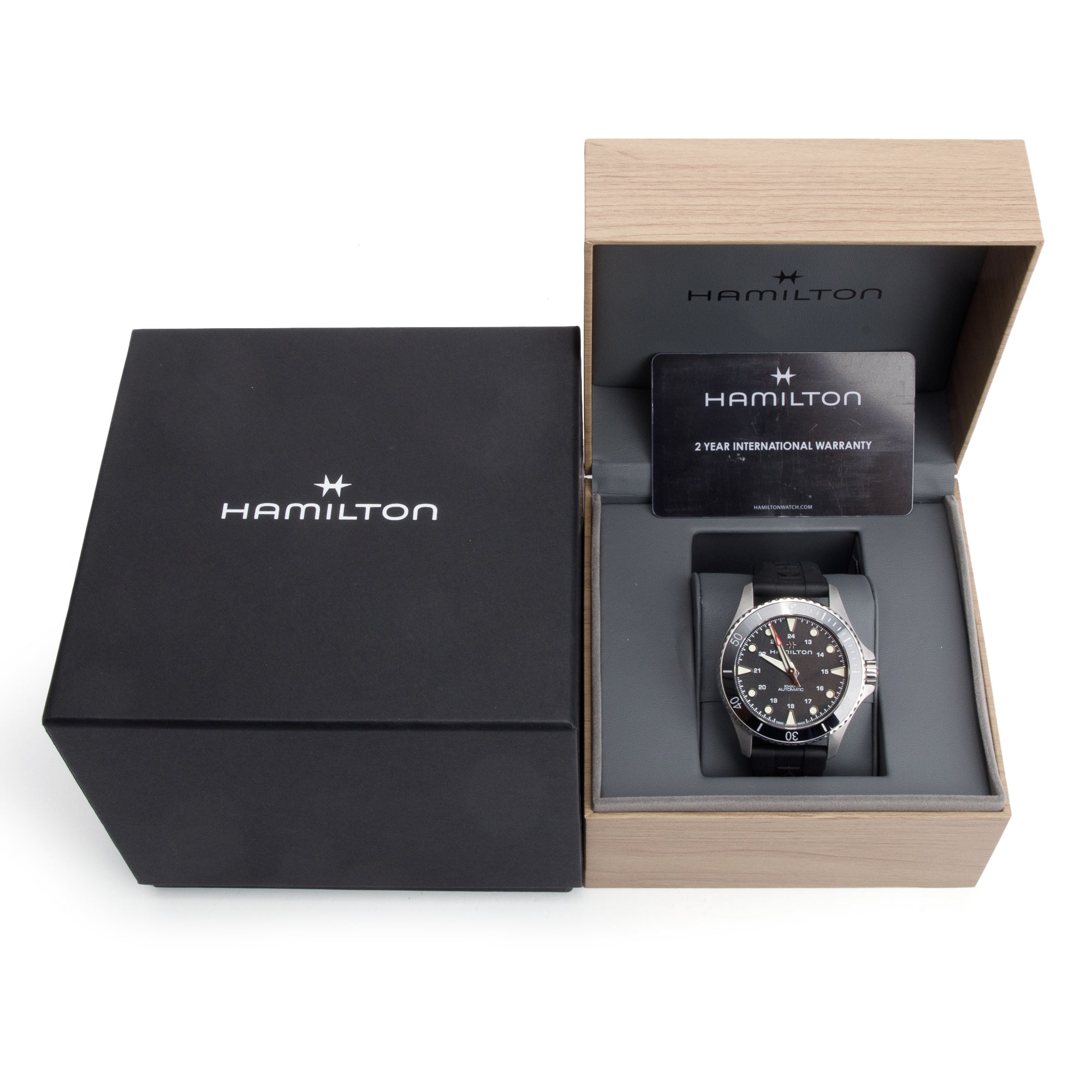 Hamilton Stainless Steel Khaki Navy Scuba 43 MM Automatic Watch w/ Box & Papers