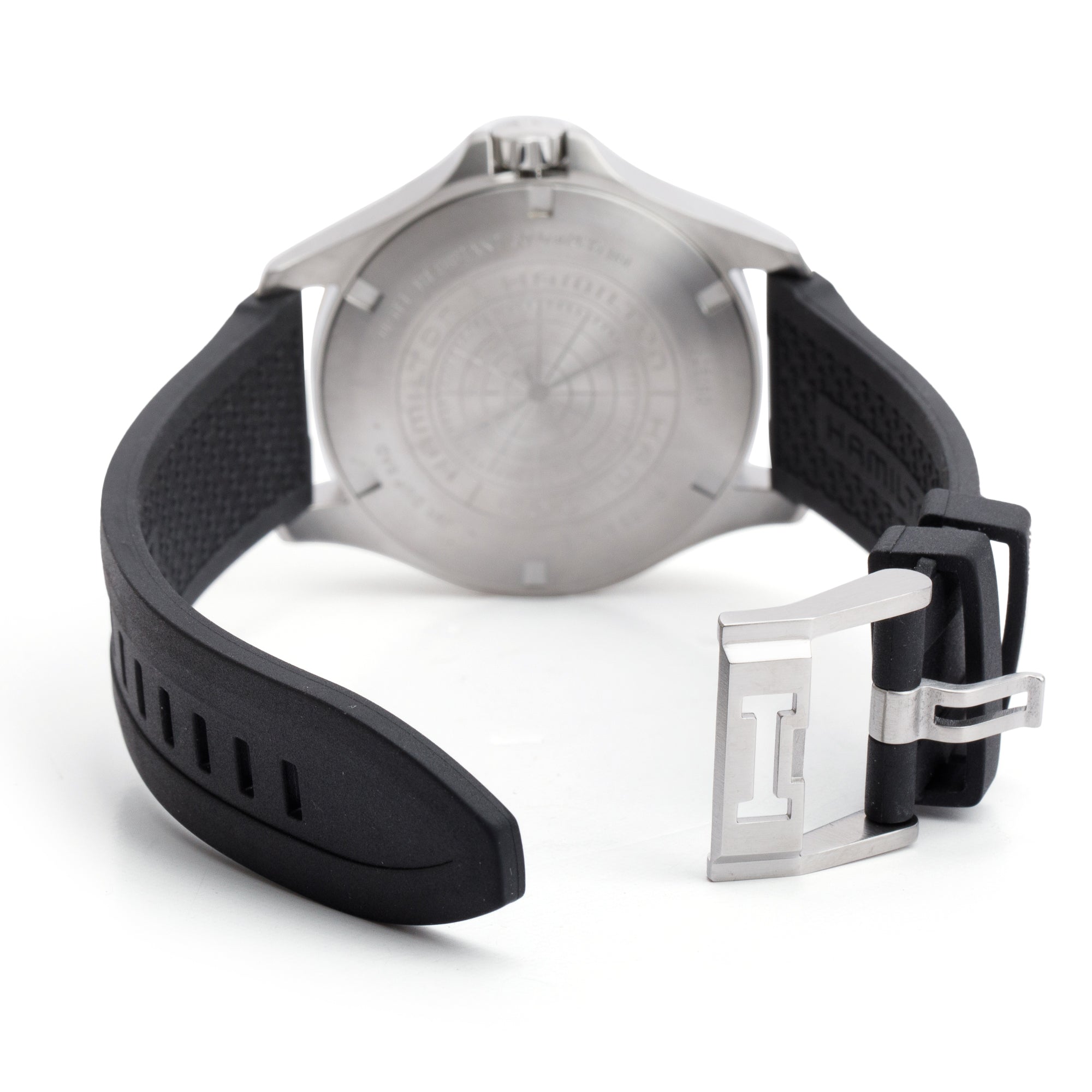 Hamilton Stainless Steel Khaki Navy Scuba 43 MM Automatic Watch w/ Box & Papers