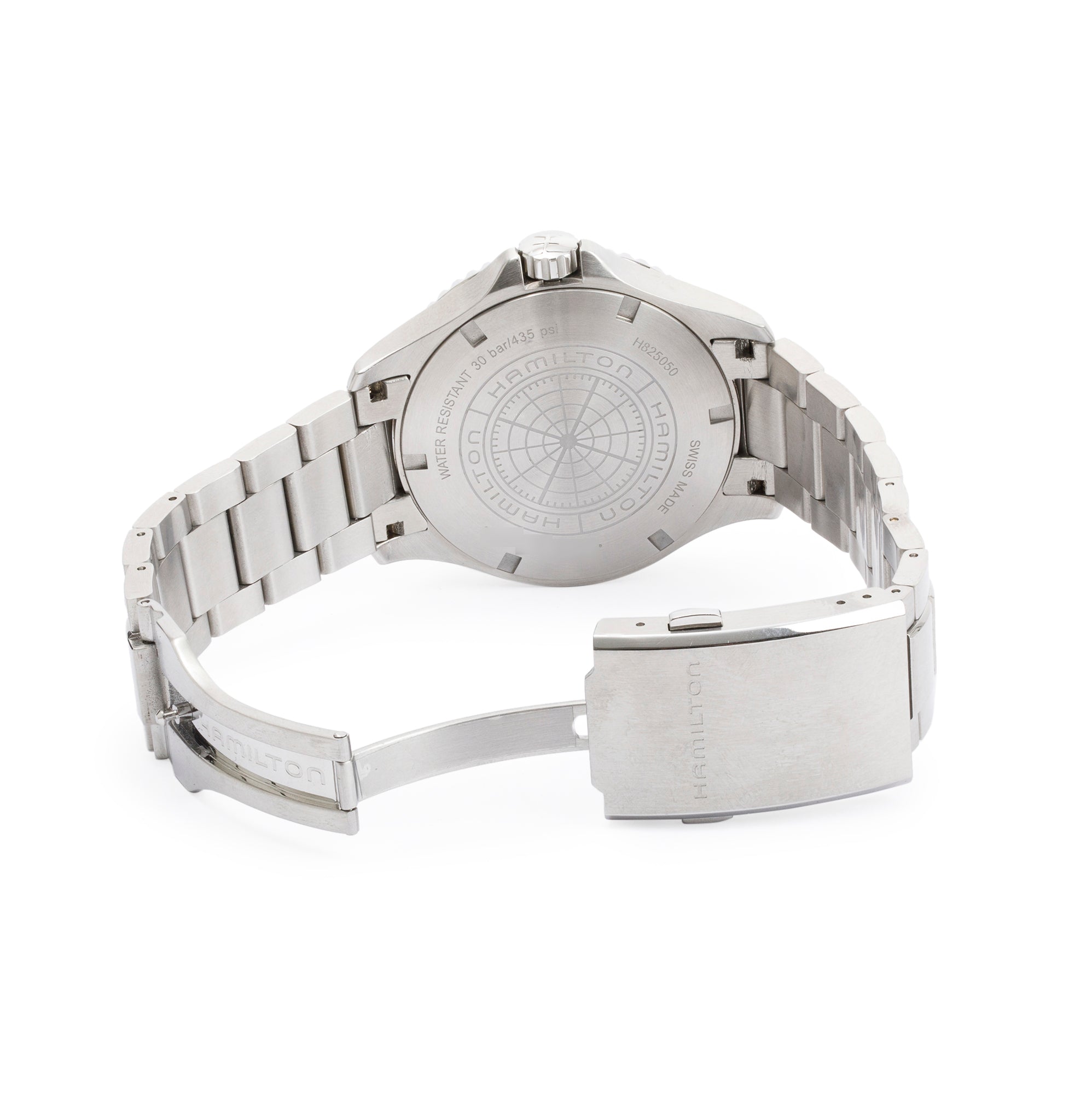 Hamilton Stainless Steel Khaki Navy Scuba 43 MM Automatic Watch w/ Box, Papers & Extra Strap