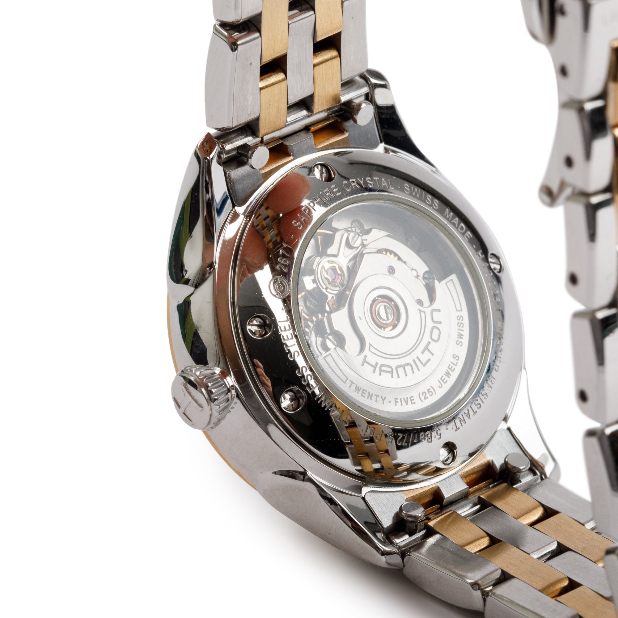 Hamilton Two-Tone Stainless Steel Jazzmaster 30 MM Automatic Watch H422250