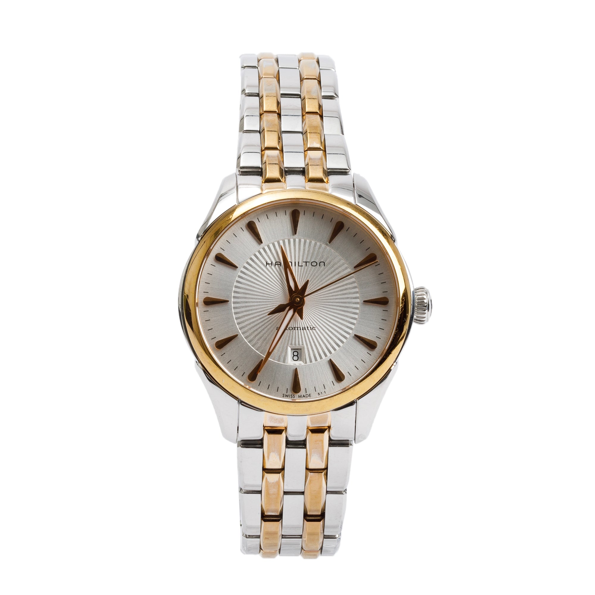 Hamilton Two-Tone Stainless Steel Jazzmaster 30 MM Automatic Watch H422250