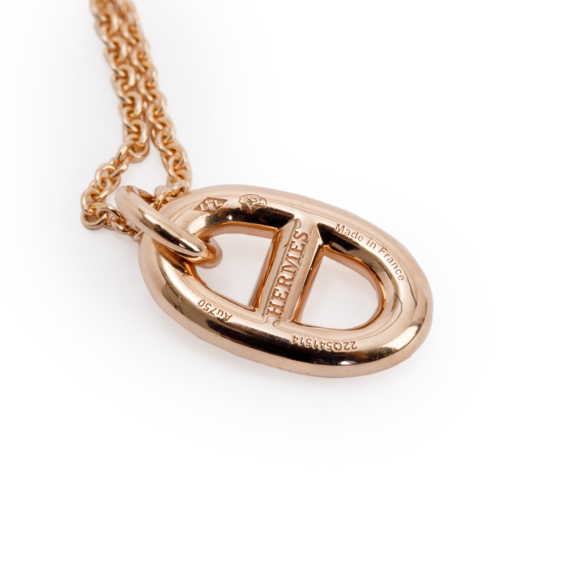 Hermes 18k Rose Gold Farandole Pendant Necklace, Small Model w/ Box