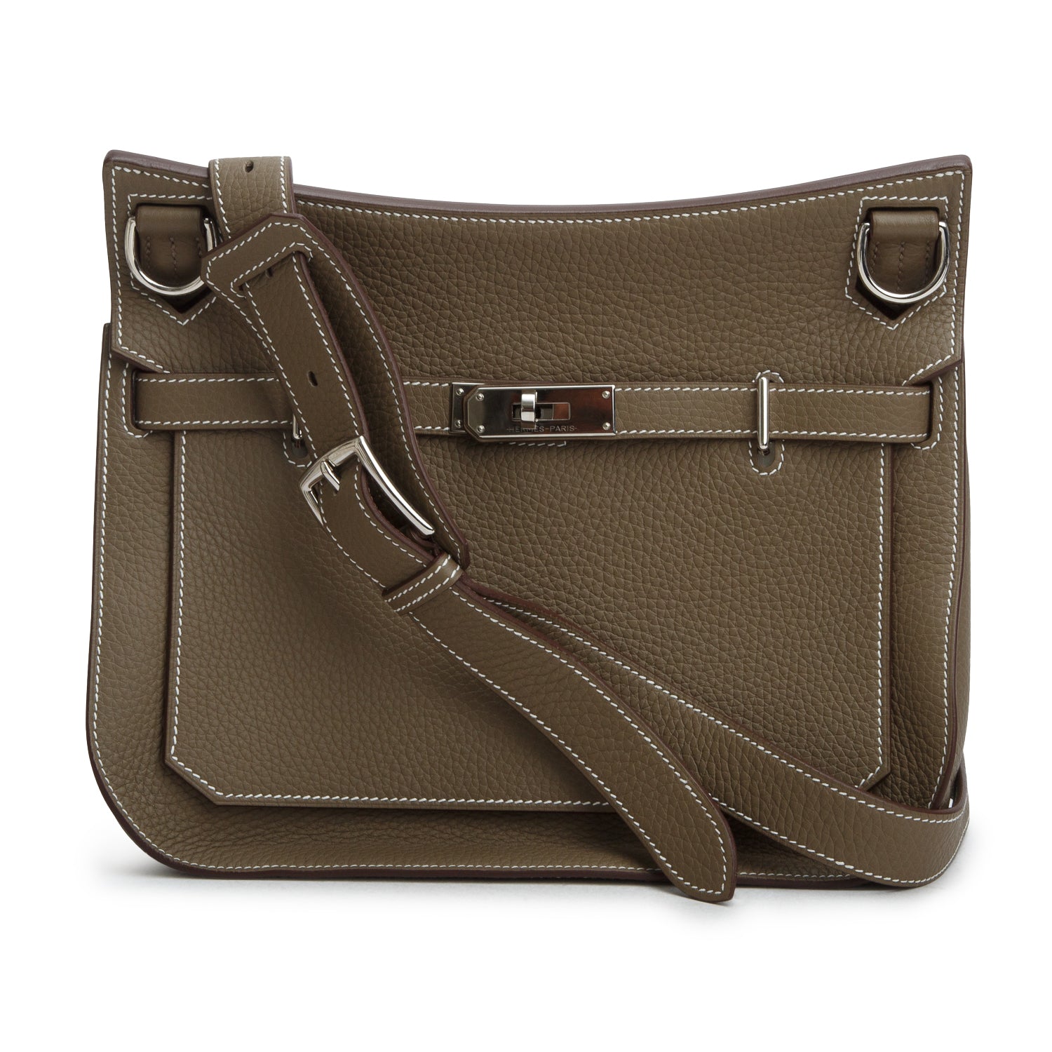 Hermes 2025 Etoupe Taurillon Clemence Leather Jypsiere 28