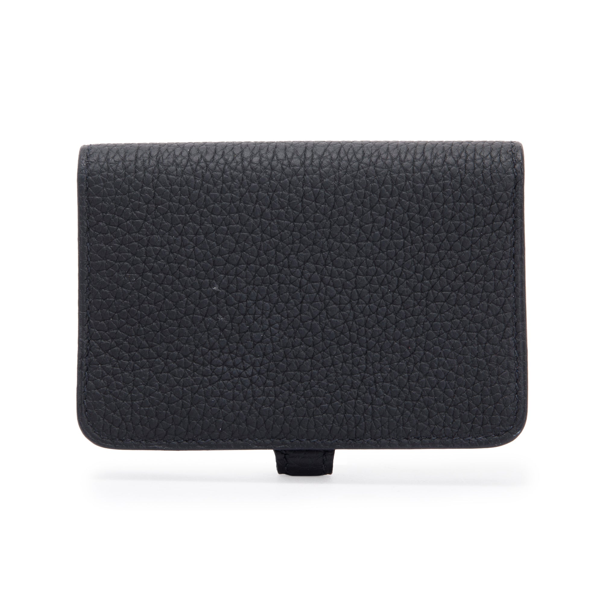 Hermes 2020 Black Clemence Dogon Card Holder w/ Box