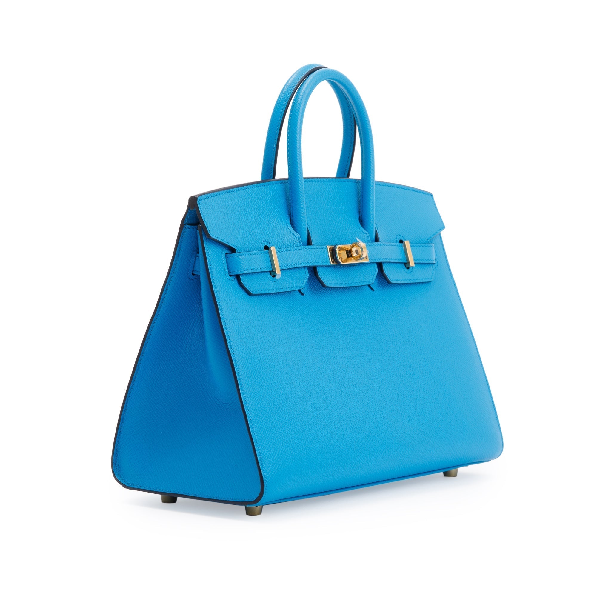 Hermes 2020 Blue Epsom Birkin Sellier 25 w/ Box