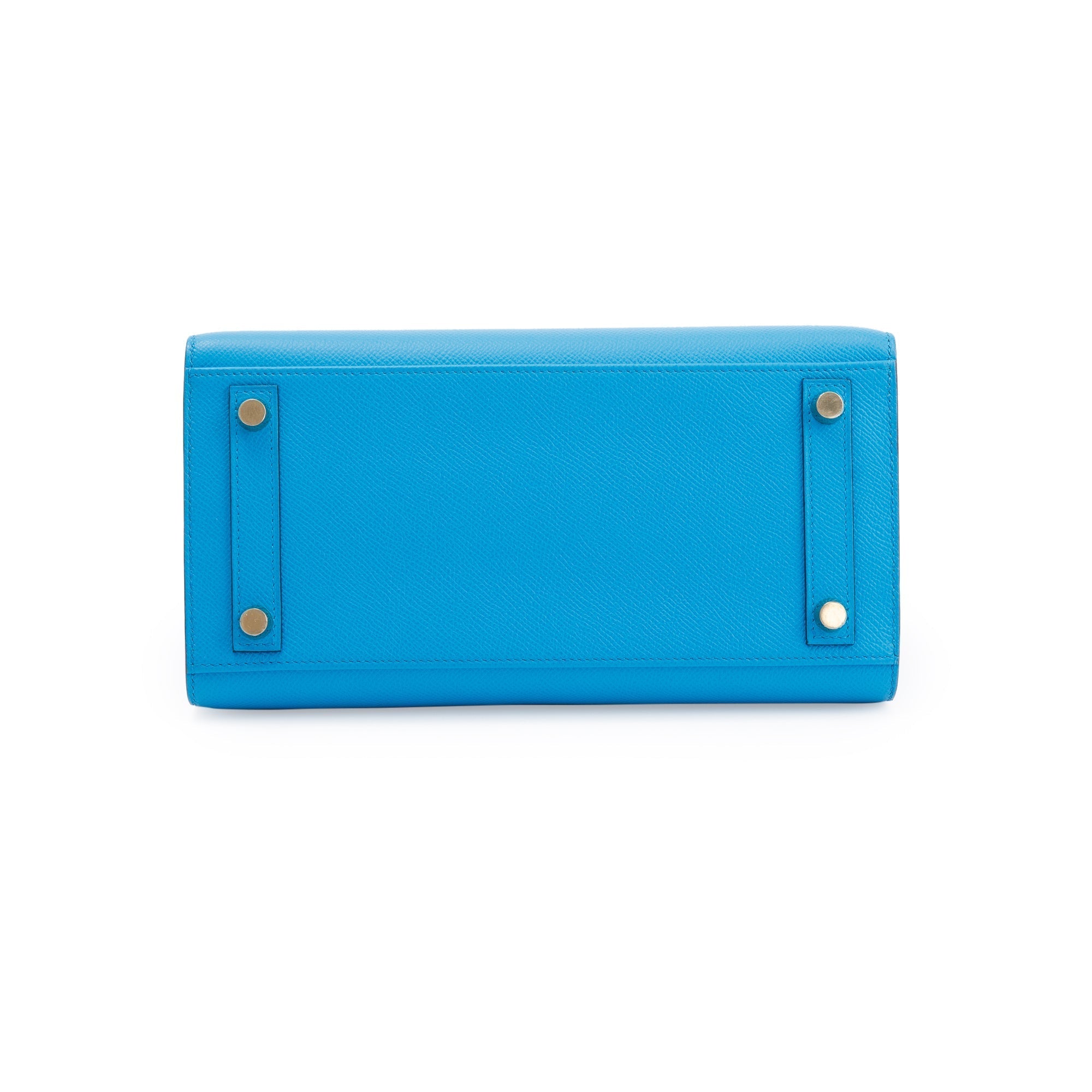 Hermes 2020 Blue Epsom Birkin Sellier 25 w/ Box