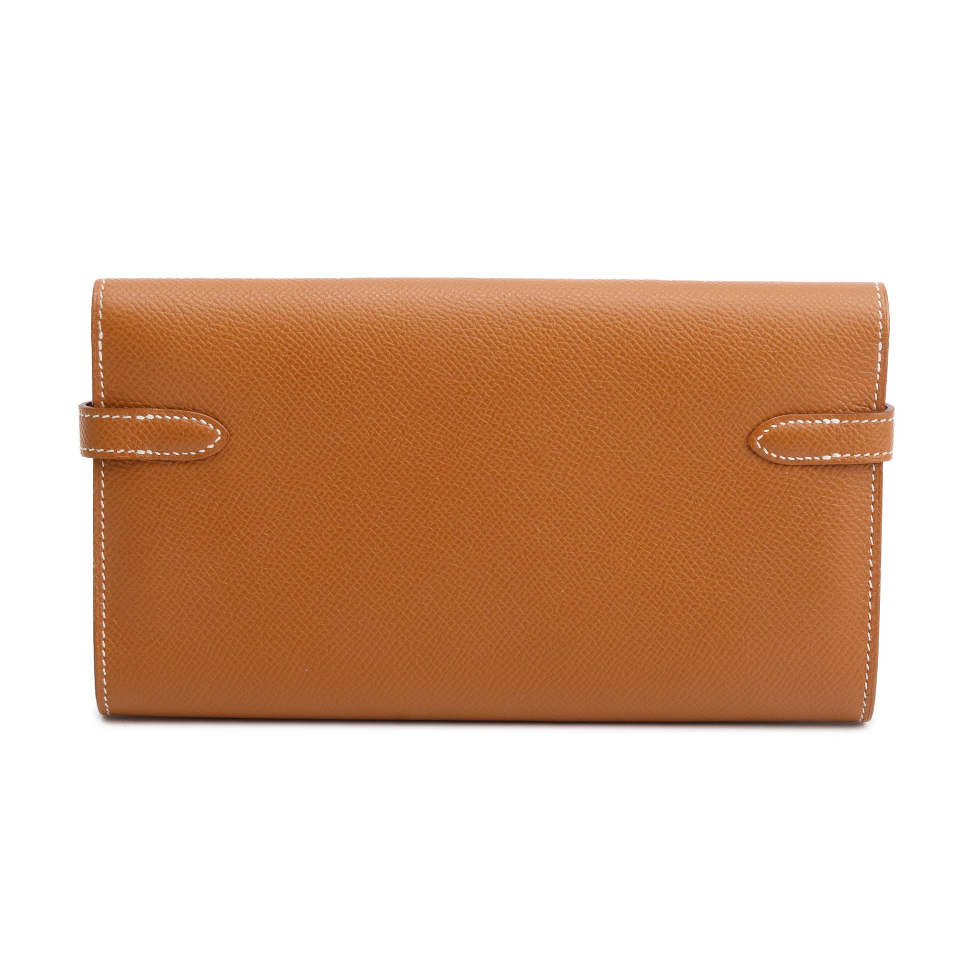 Hermes 2020 Gold Epsom Leather Classic Kelly Longue Wallet