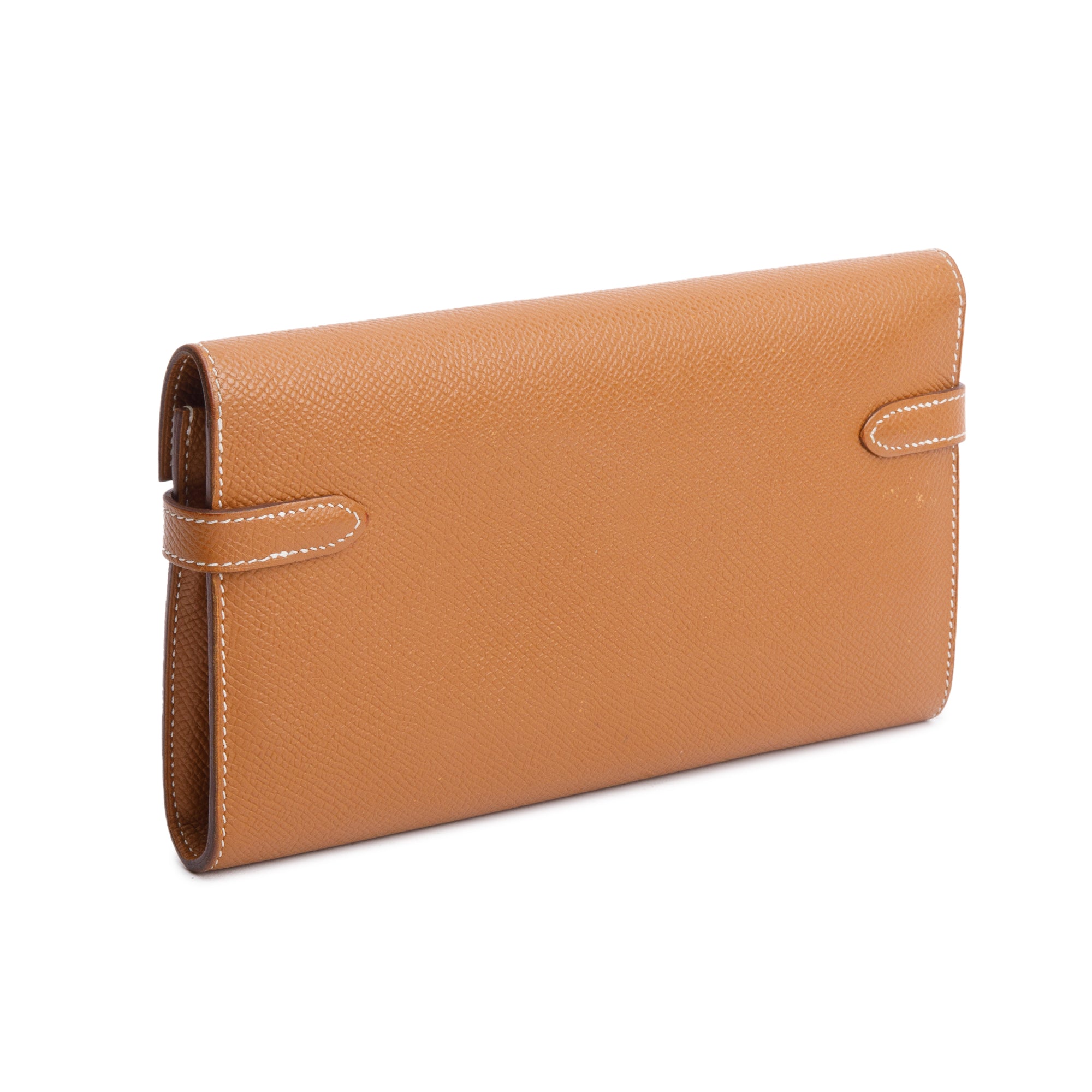 Hermes 2020 Gold Epsom Leather Classic Kelly Longue Wallet