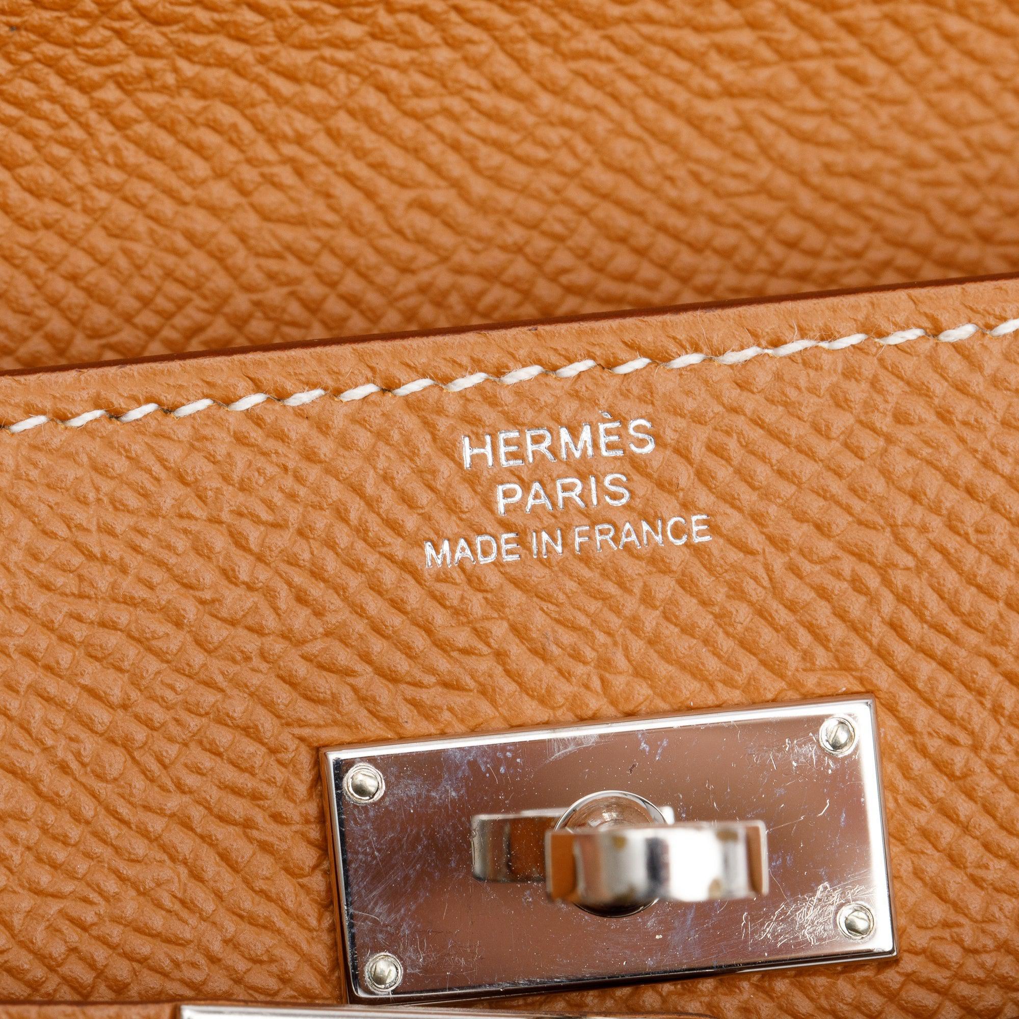 Hermes 2020 Gold Epsom Leather Classic Kelly Longue Wallet