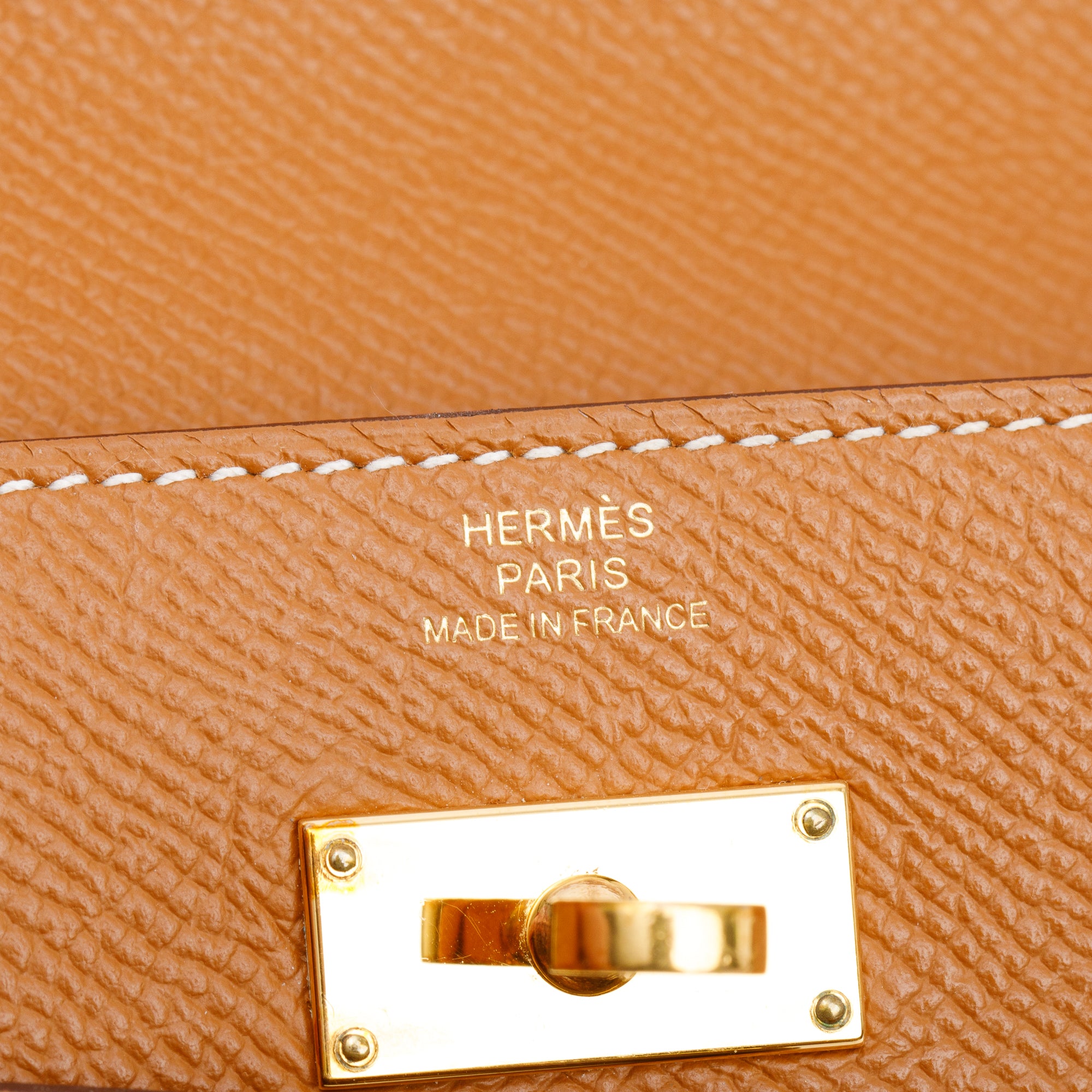 Hermes 2020 Gold Epsom Leather Classic Kelly Longue Wallet