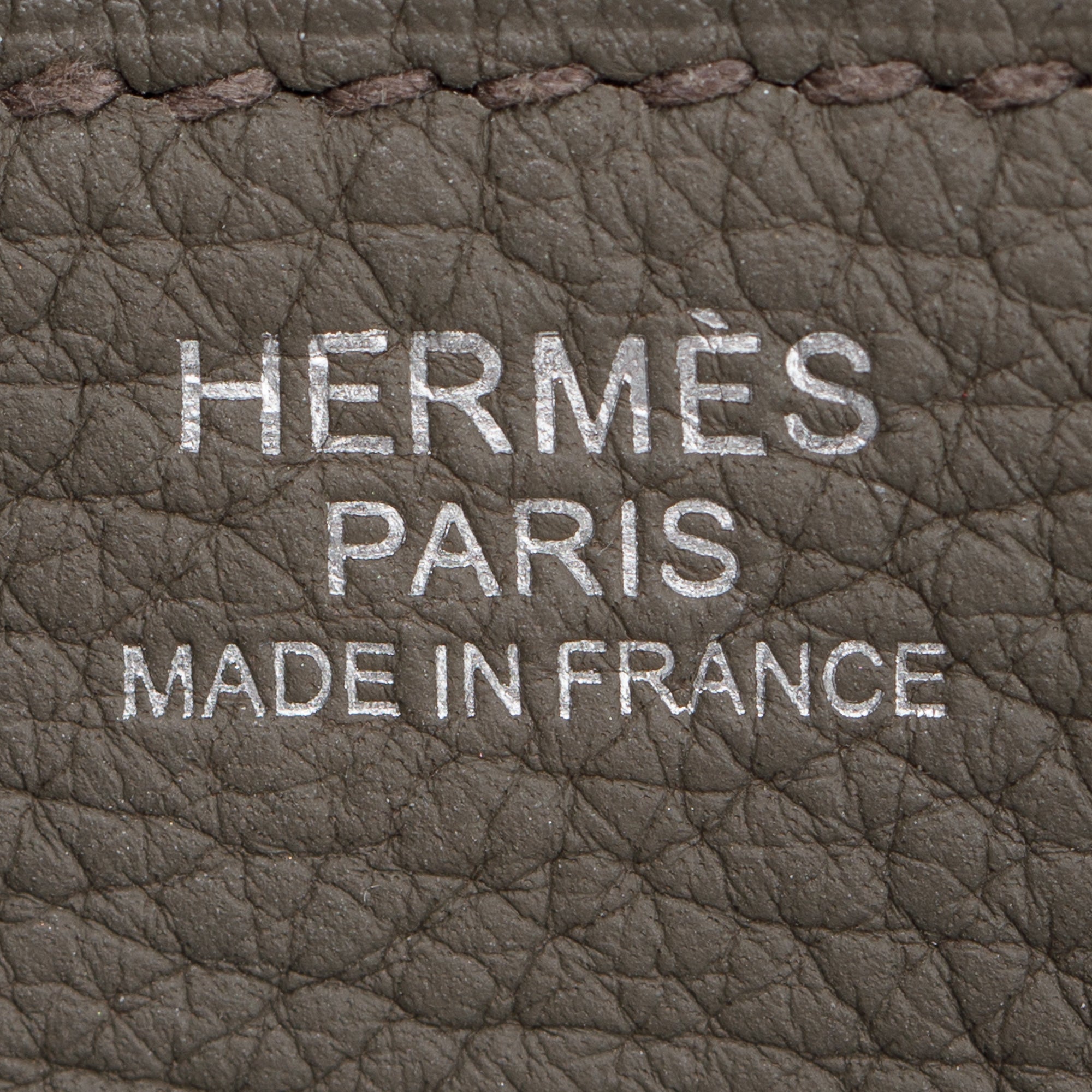 Hermes 2020 Grey Clemence Leather Lindy 30