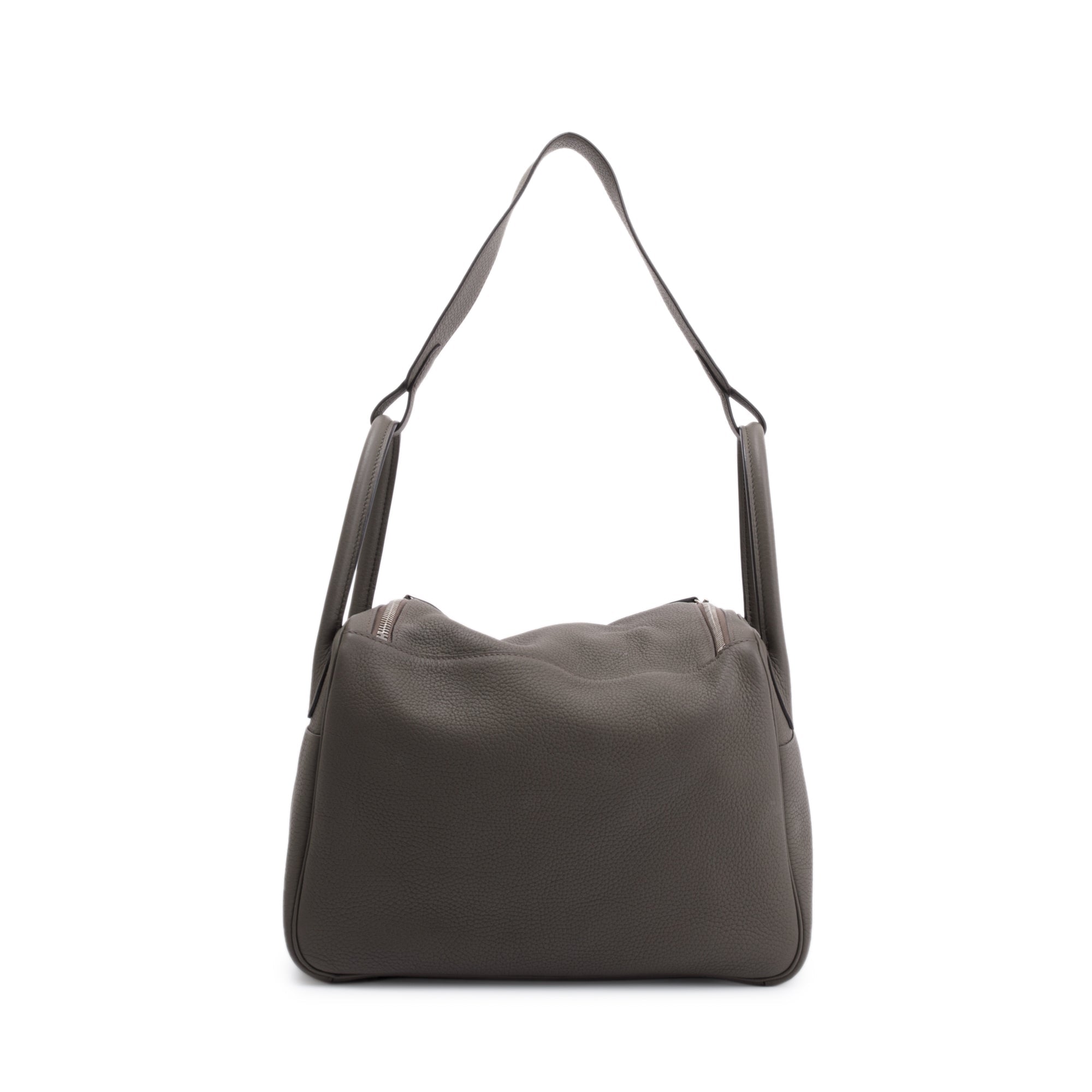 Hermes 2020 Grey Clemence Leather Lindy 30