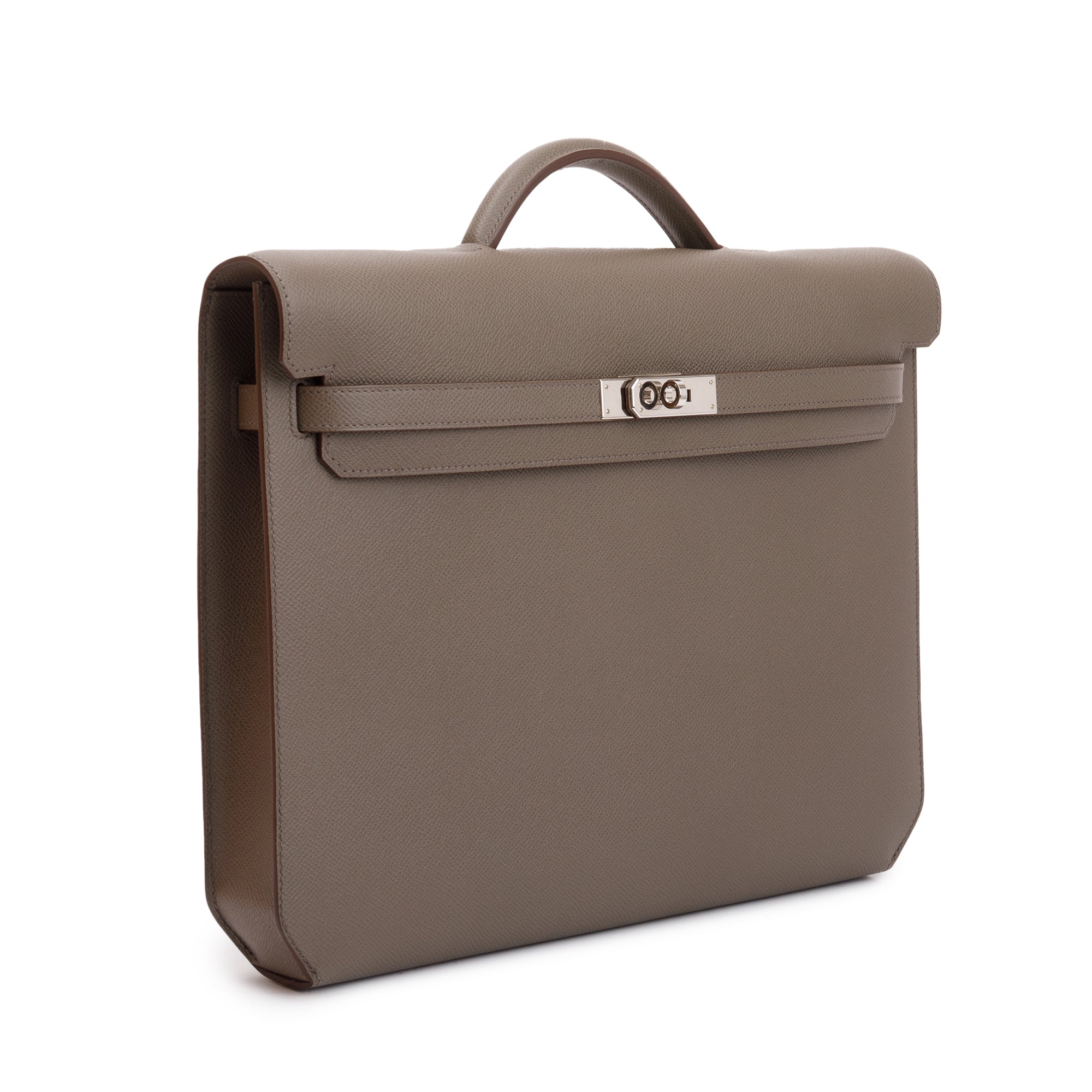 Hermes 2020 Gris Etain Veau Epsom Kelly Depeches 36 w/ Box